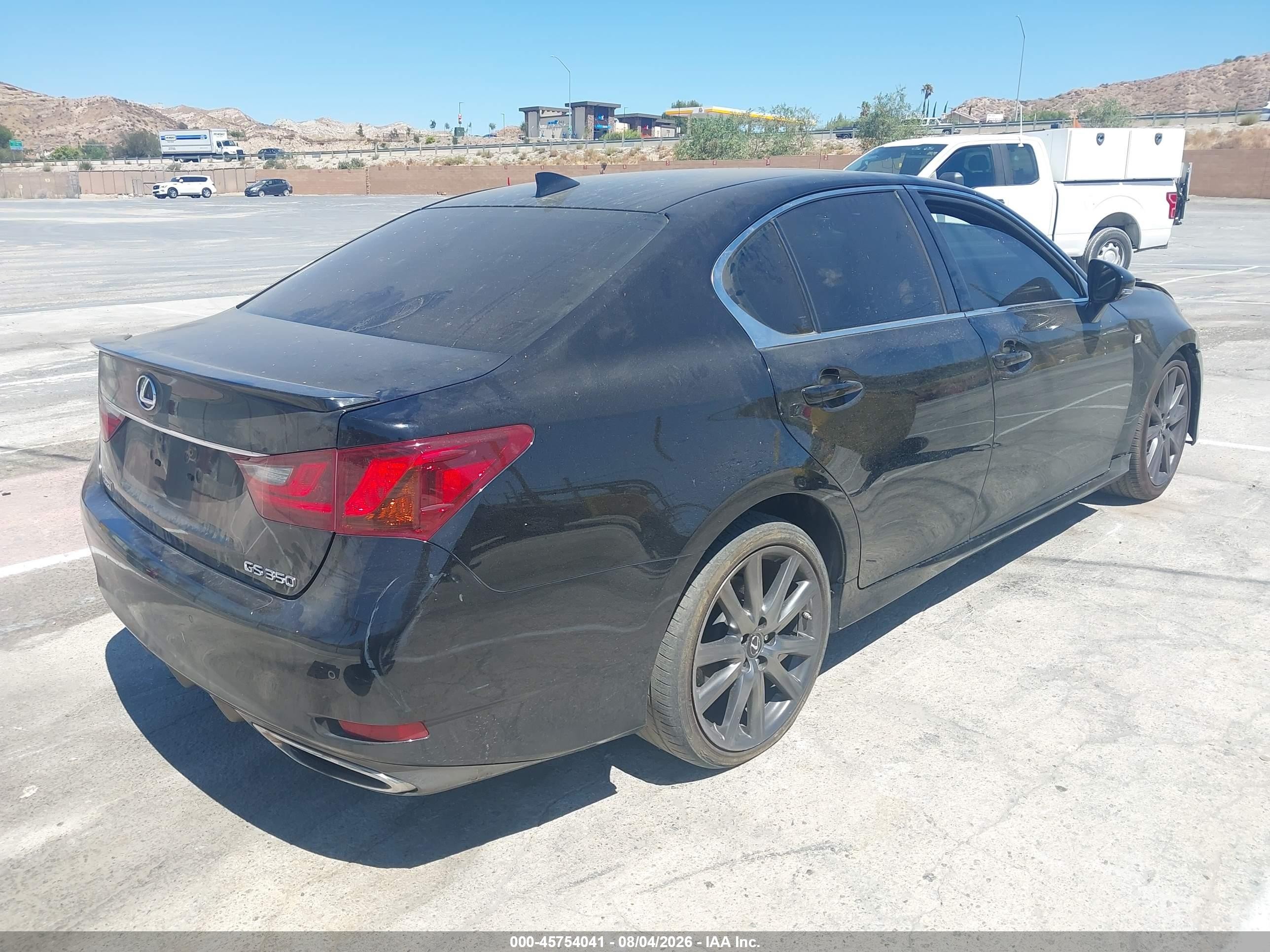 2015 Lexus Gs 350   Black vin: JTHBE1BL4FA018123