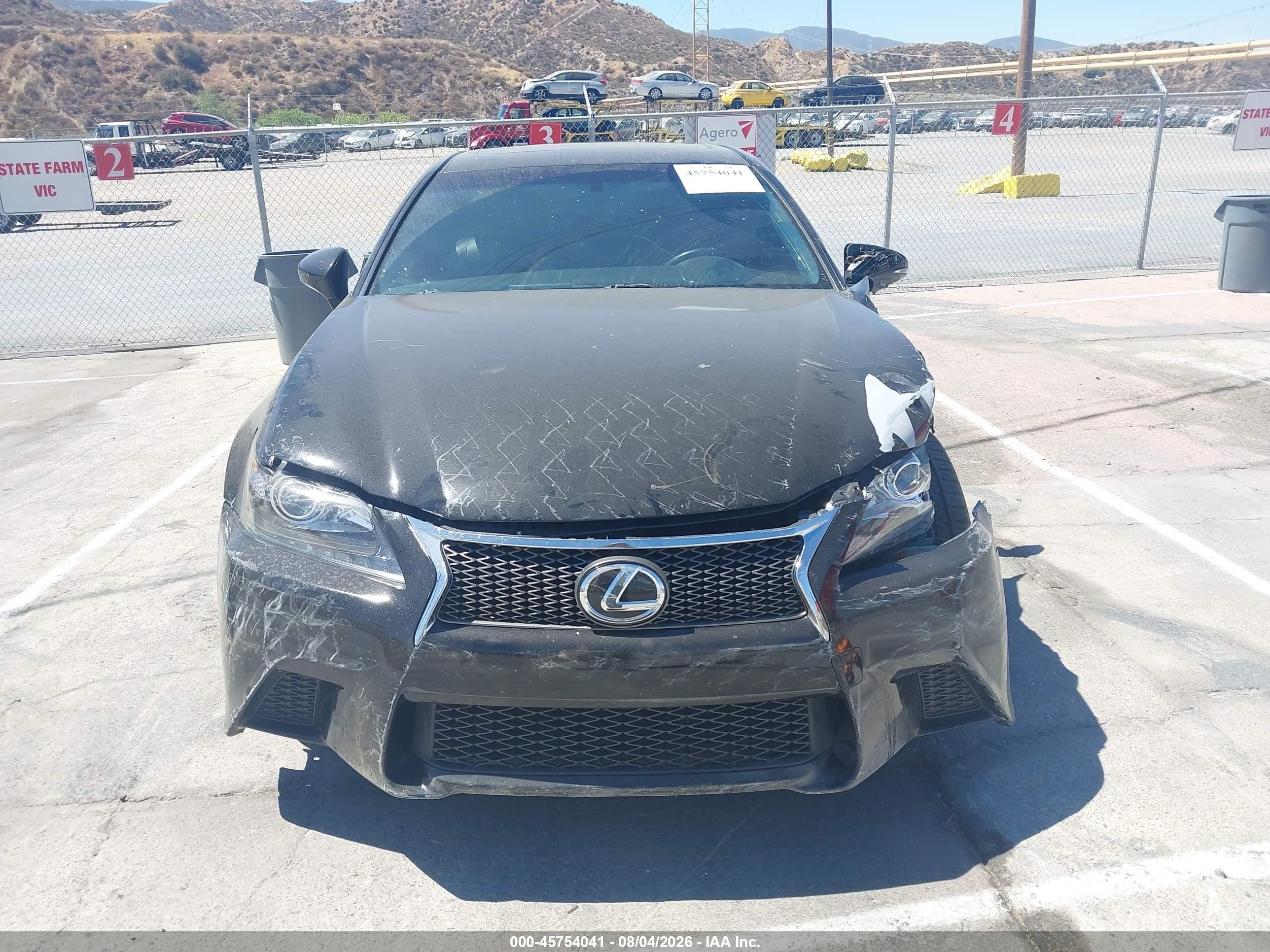 2015 Lexus Gs 350   Black vin: JTHBE1BL4FA018123