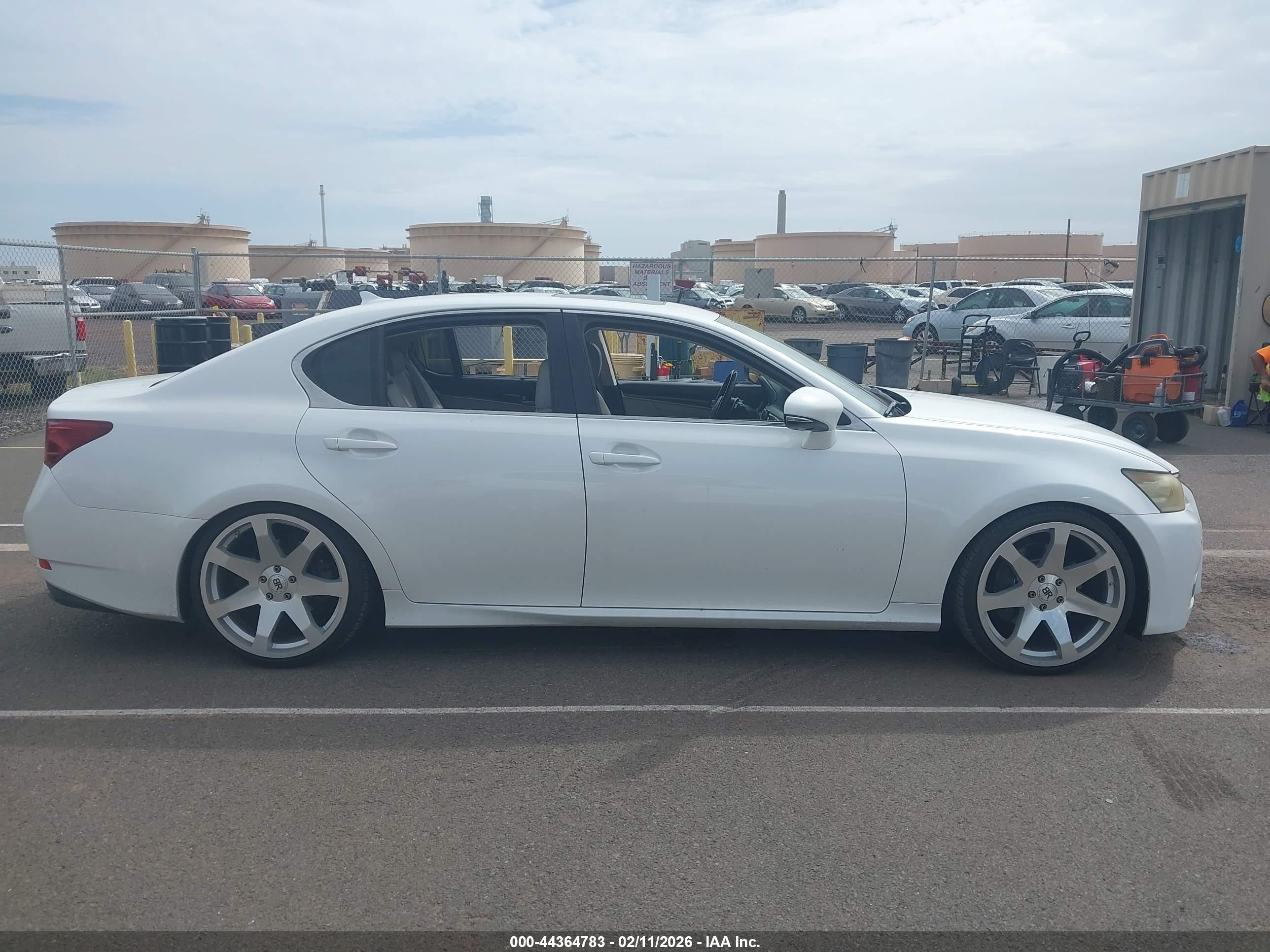 2013 Lexus Gs 350   White vin: JTHBE1BL5D5001823