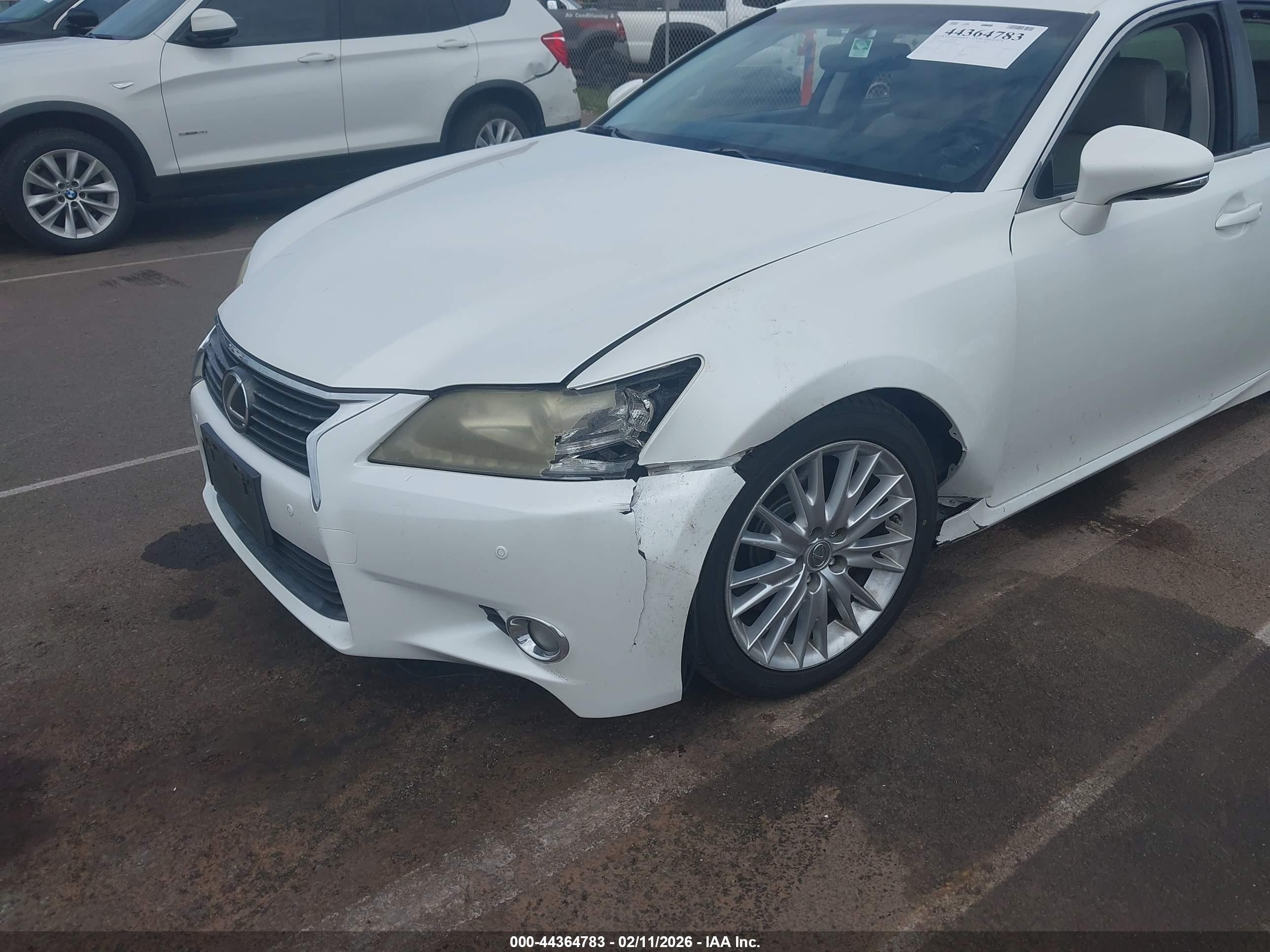 2013 Lexus Gs 350   White vin: JTHBE1BL5D5001823