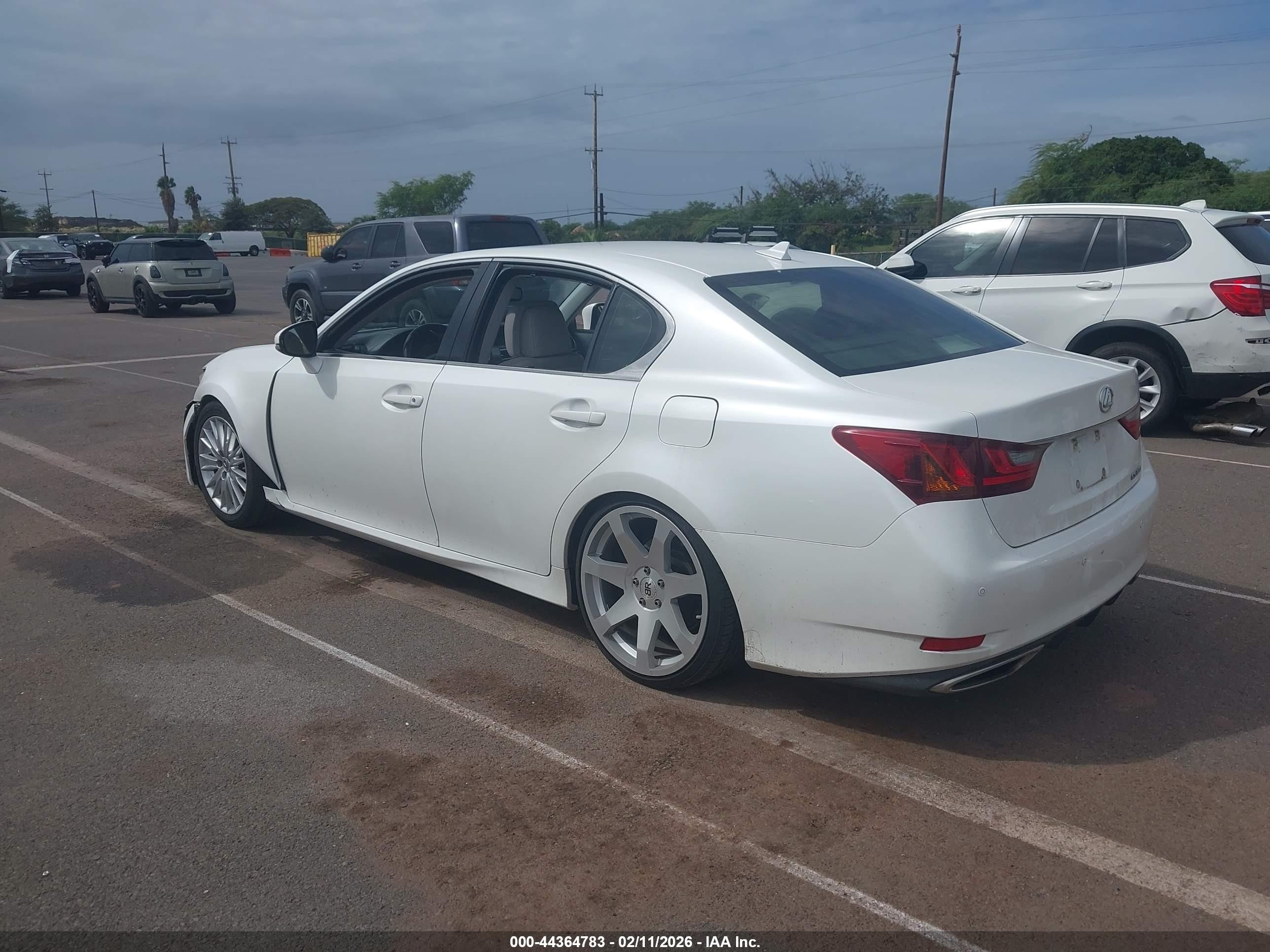 2013 Lexus Gs 350   White vin: JTHBE1BL5D5001823