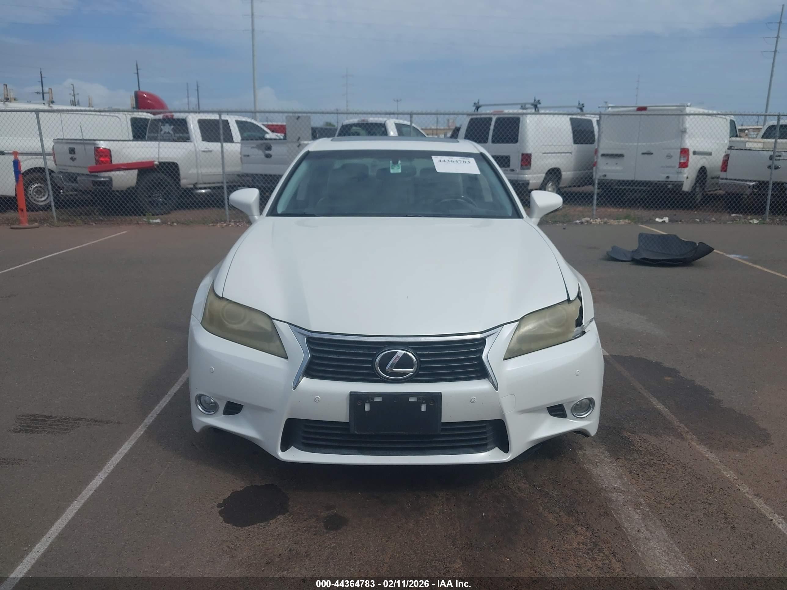 2013 Lexus Gs 350   White vin: JTHBE1BL5D5001823