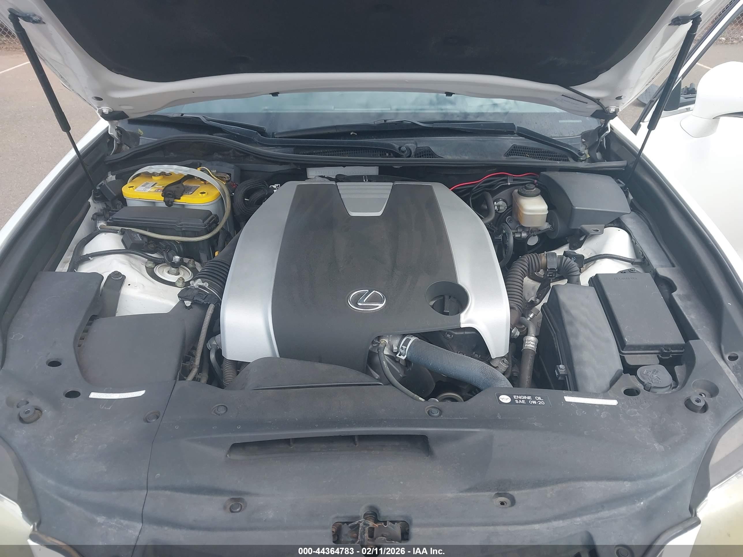 2013 Lexus Gs 350   White vin: JTHBE1BL5D5001823