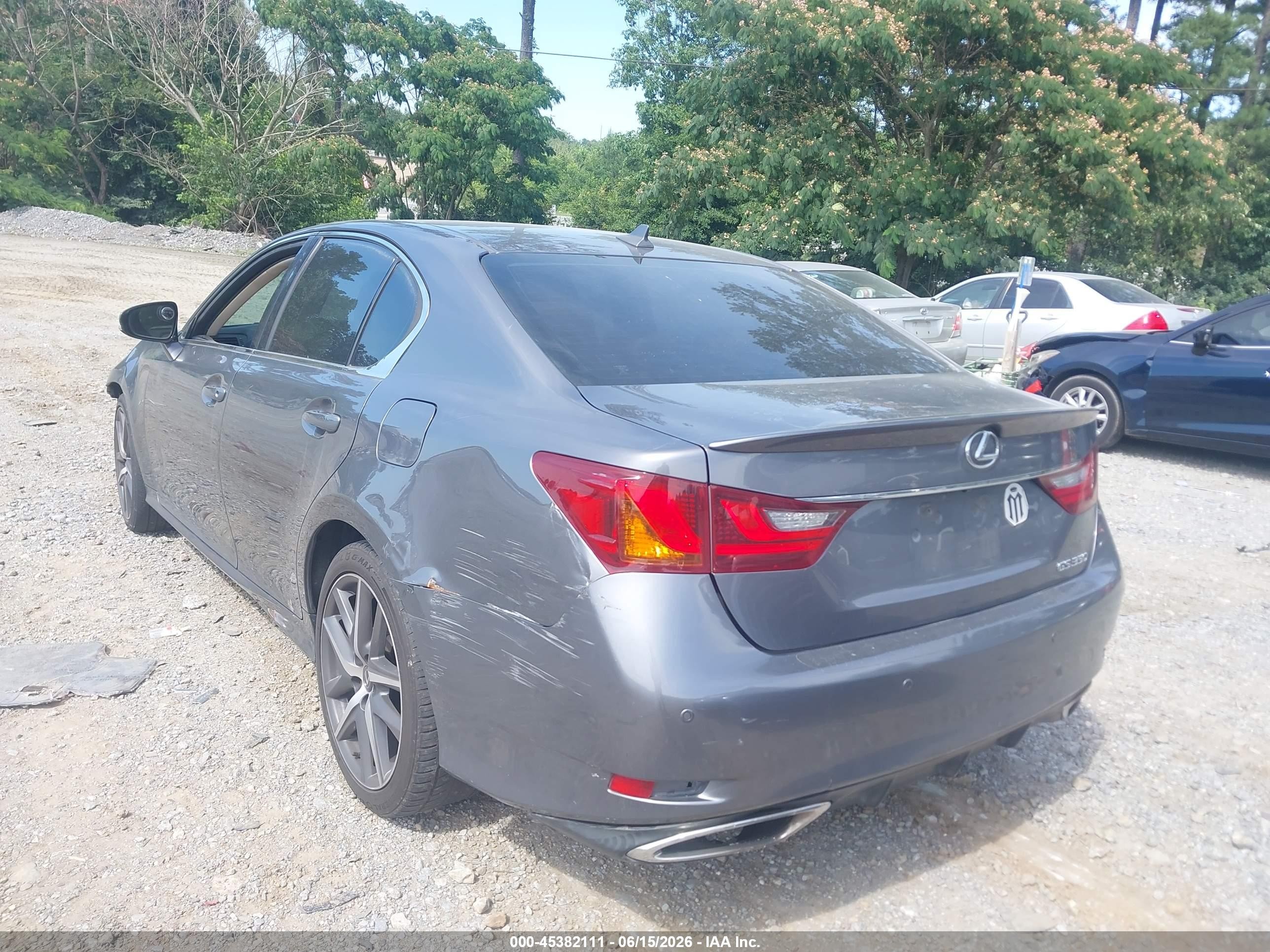 2013 Lexus Gs 350   Серый vin: JTHBE1BL5D5008335