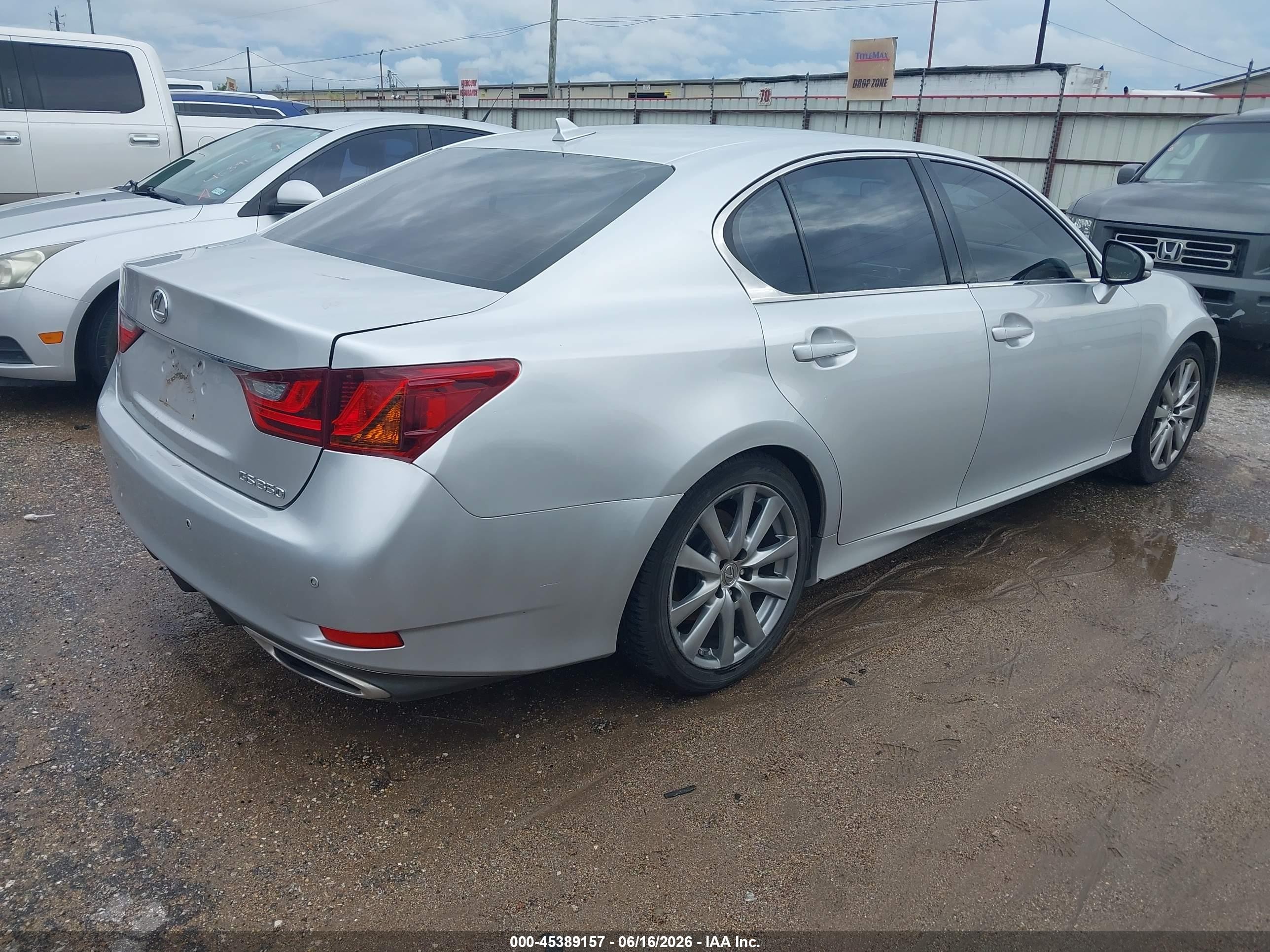 2013 Lexus Gs 350   Silver vin: JTHBE1BL5D5016211
