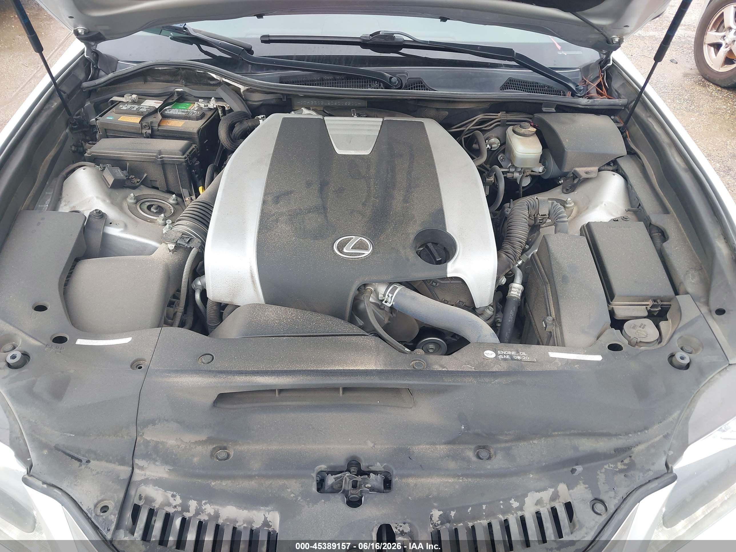 2013 Lexus Gs 350   Silver vin: JTHBE1BL5D5016211