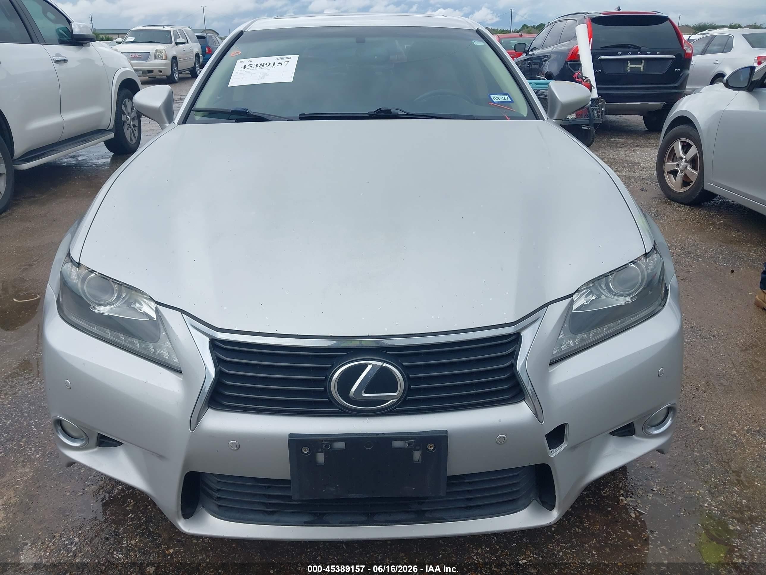 2013 Lexus Gs 350   Silver vin: JTHBE1BL5D5016211