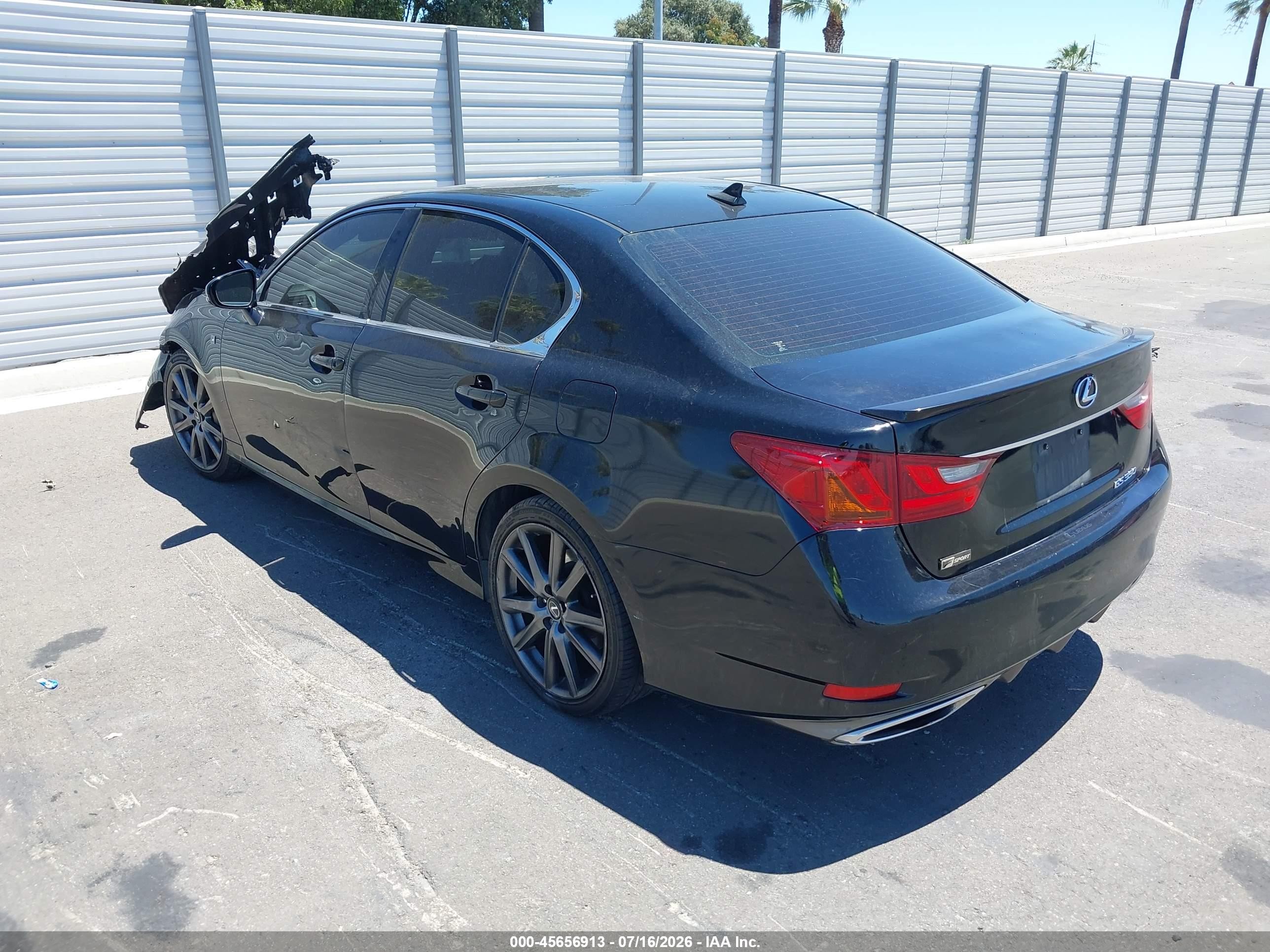 2014 Lexus Gs 350   Black vin: JTHBE1BL5E5040946