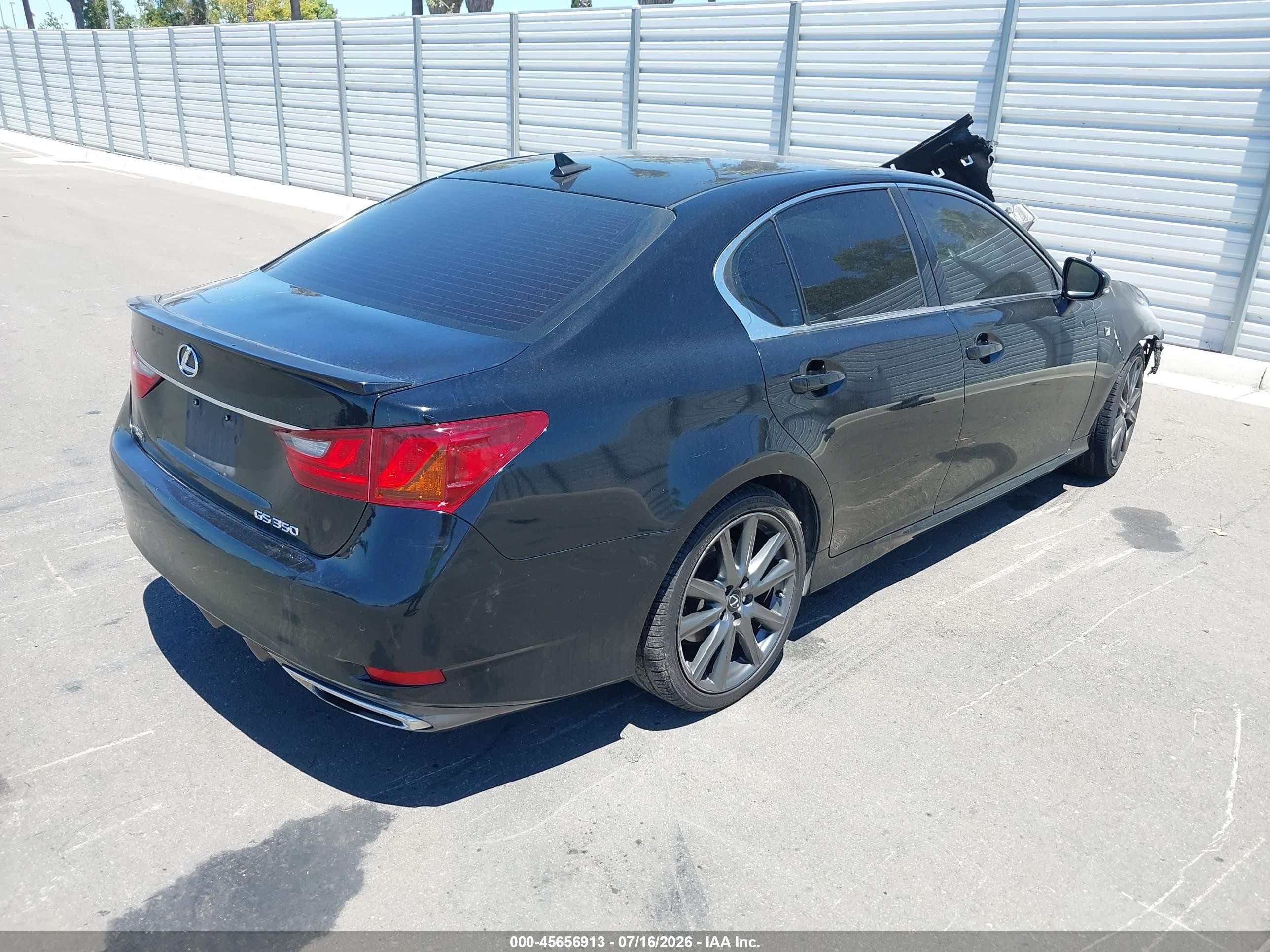 2014 Lexus Gs 350   Black vin: JTHBE1BL5E5040946