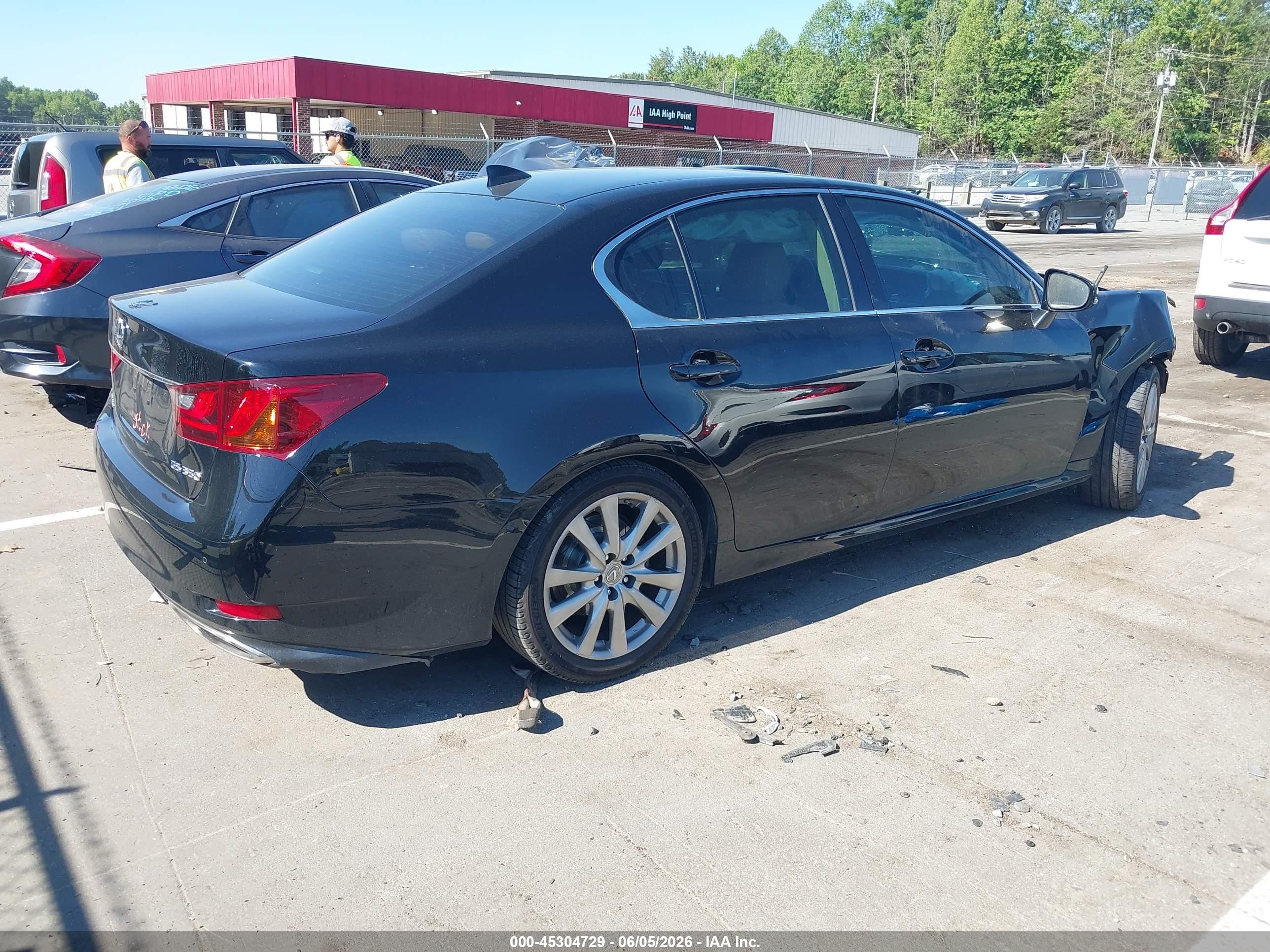 2015 Lexus Gs 350   Black vin: JTHBE1BL5FA001878