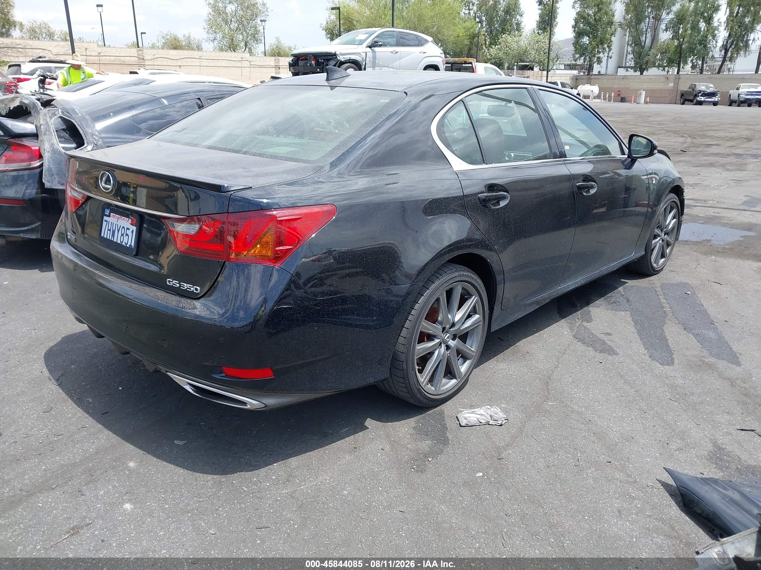 2015 Lexus Gs 350   Black vin: JTHBE1BL5FA002576