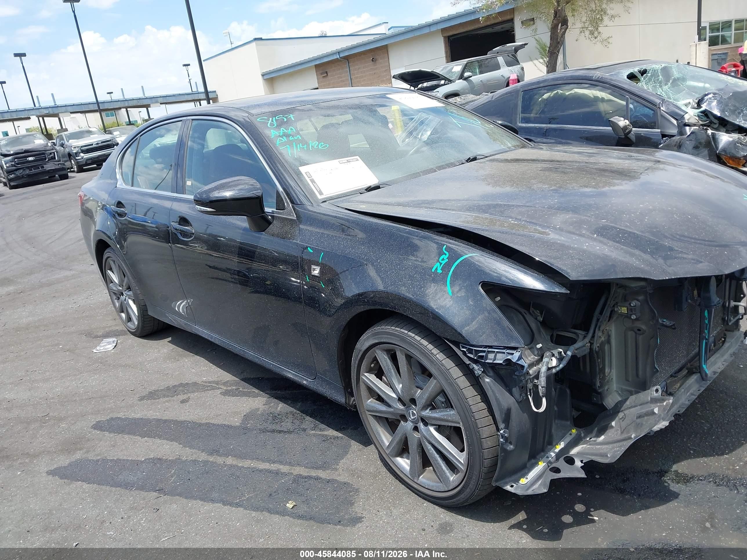 2015 Lexus Gs 350   Black vin: JTHBE1BL5FA002576