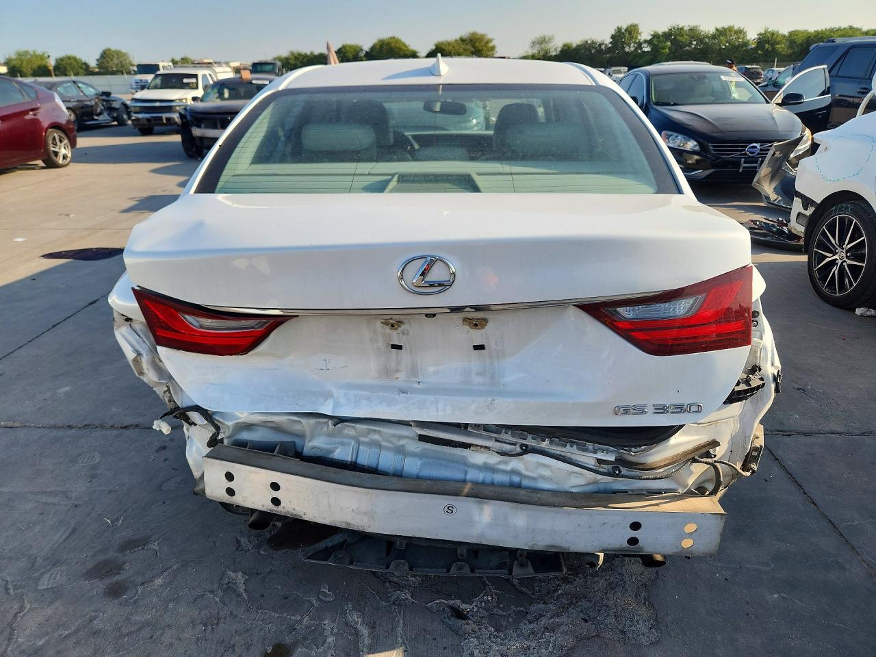 2015 Lexus Gs 350 White vin: JTHBE1BL5FA007471