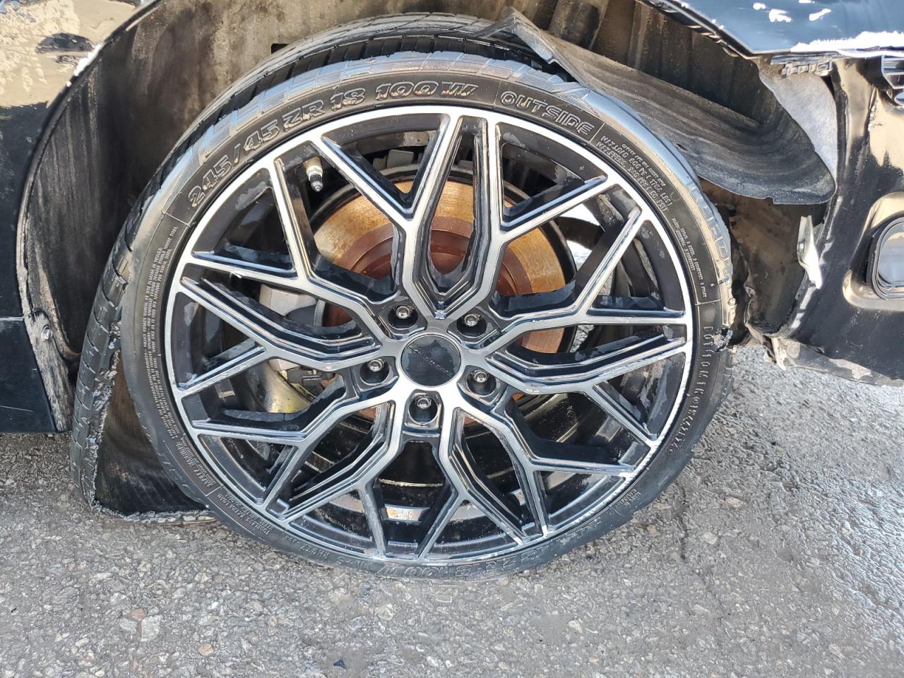 2015 Lexus Gs 350 Black vin: JTHBE1BL5FA007745 Damage: Left Rear Wheel, Curb Rash, > 12 Inches
