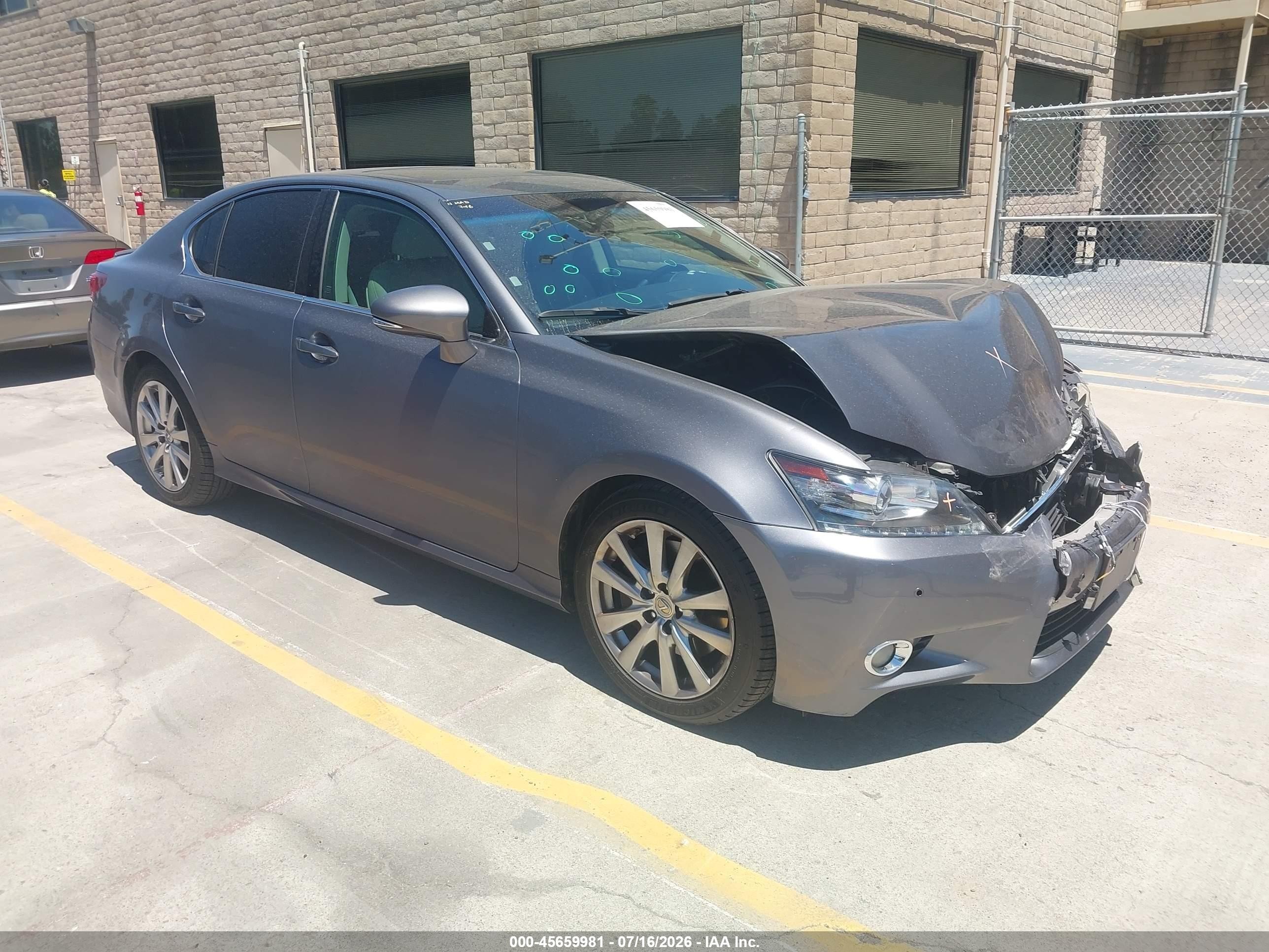 2013 Lexus Gs 350   Gray vin: JTHBE1BL6D5007873