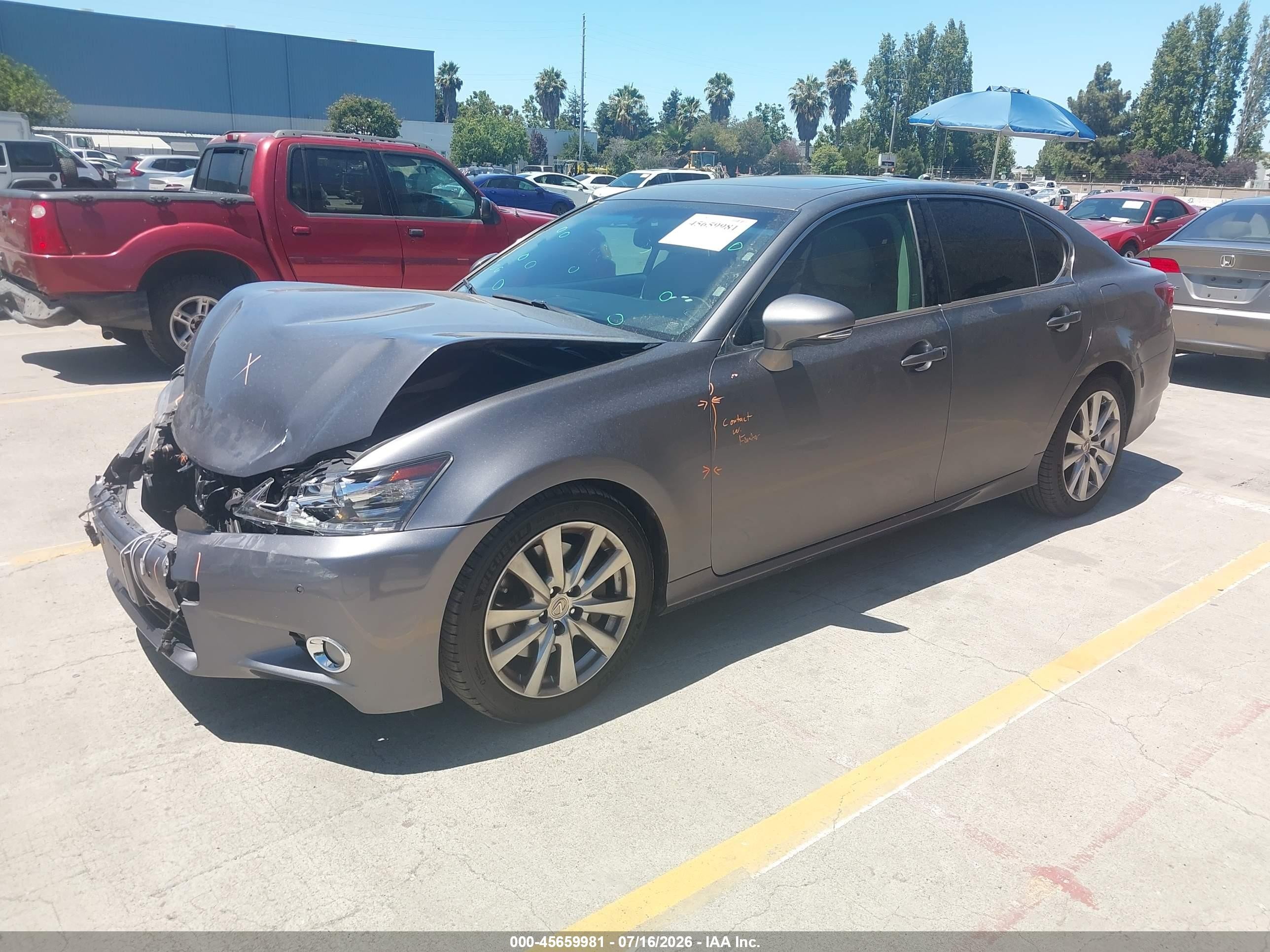 2013 Lexus Gs 350   Gray vin: JTHBE1BL6D5007873