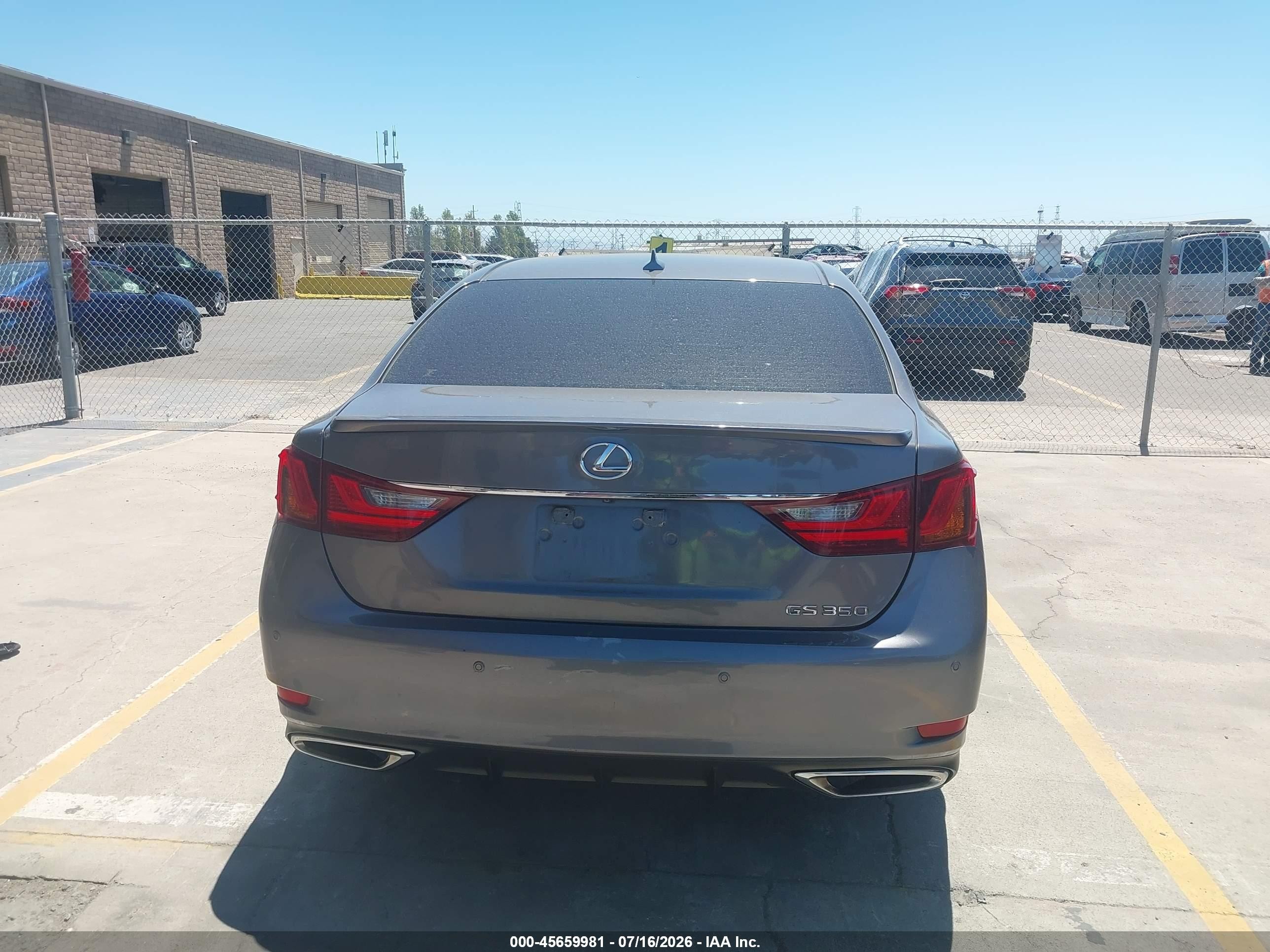 2013 Lexus Gs 350   Gray vin: JTHBE1BL6D5007873