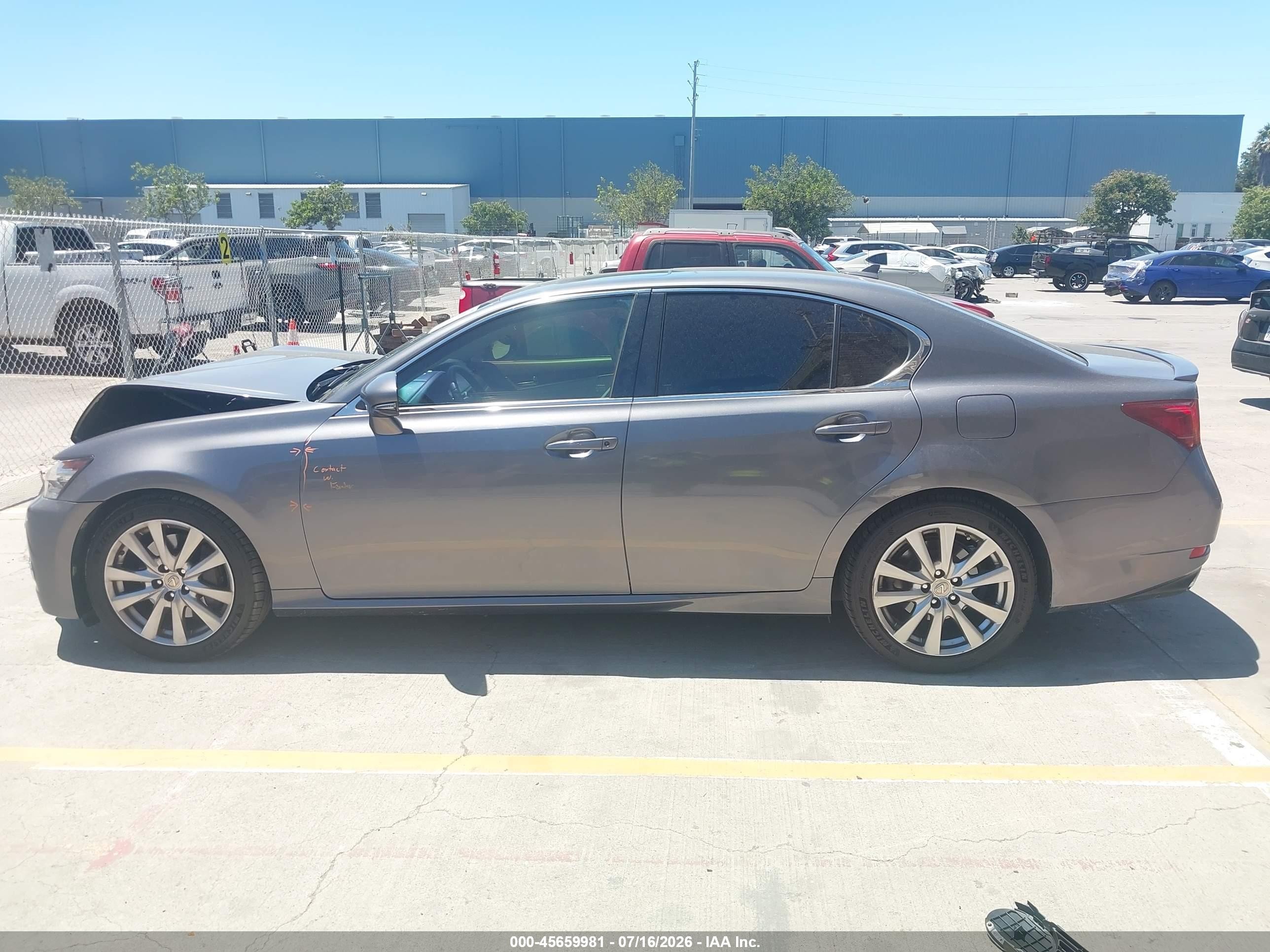 2013 Lexus Gs 350   Gray vin: JTHBE1BL6D5007873