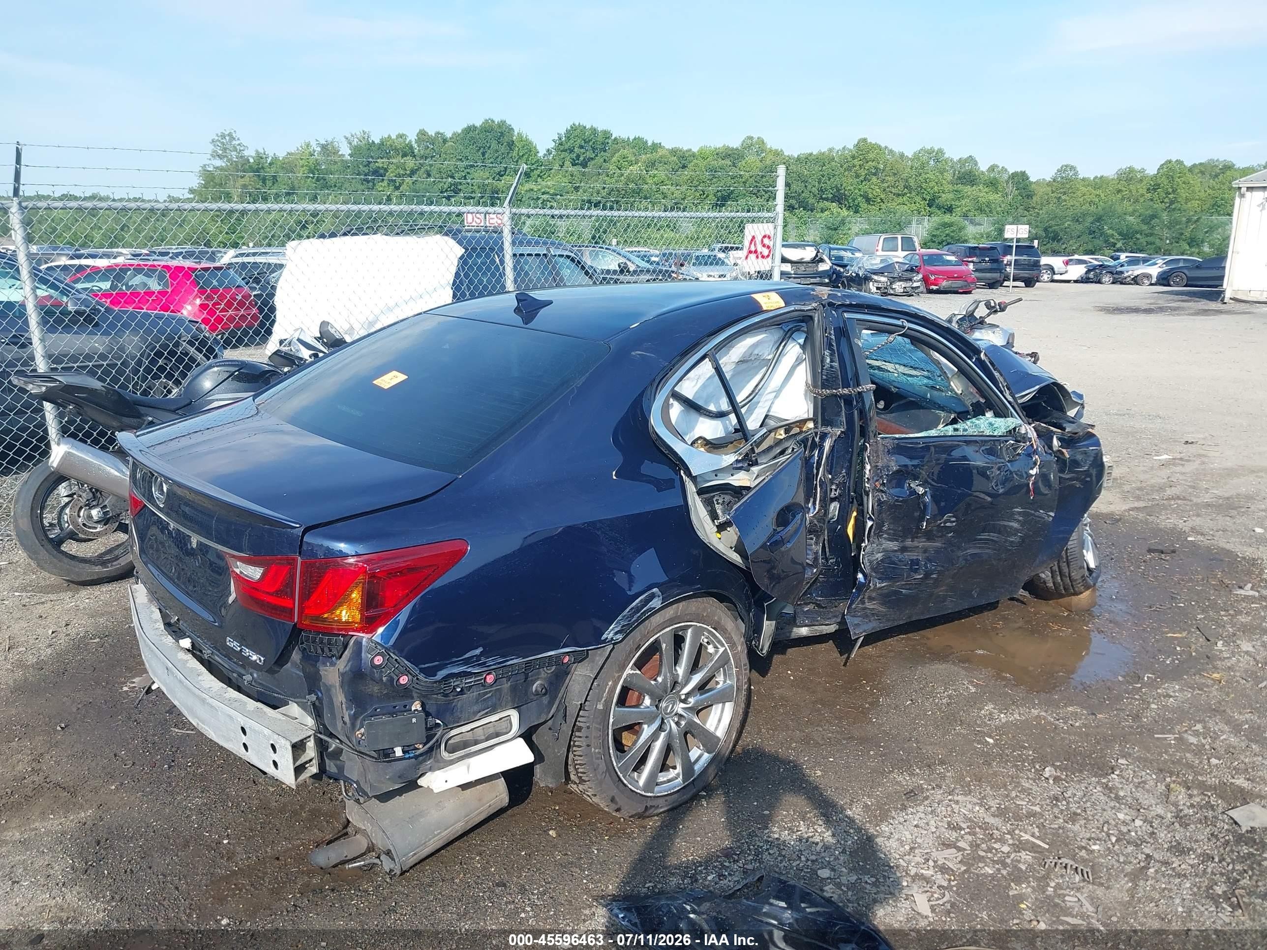 2013 Lexus Gs 350 Синий vin: JTHBE1BL6D5017285