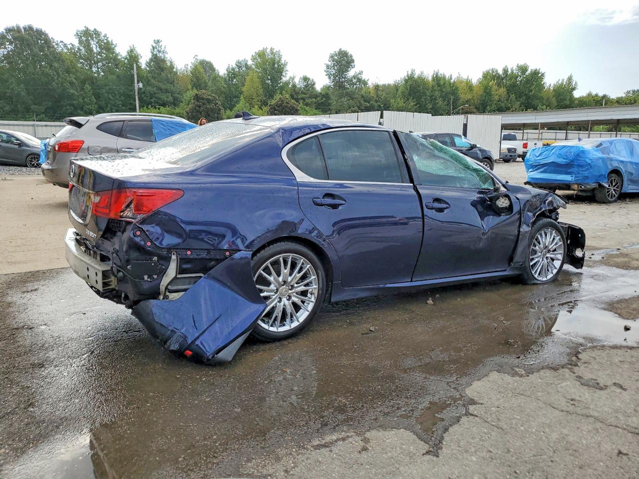 2013 Lexus Gs 350 Blue vin: JTHBE1BL6D5018484