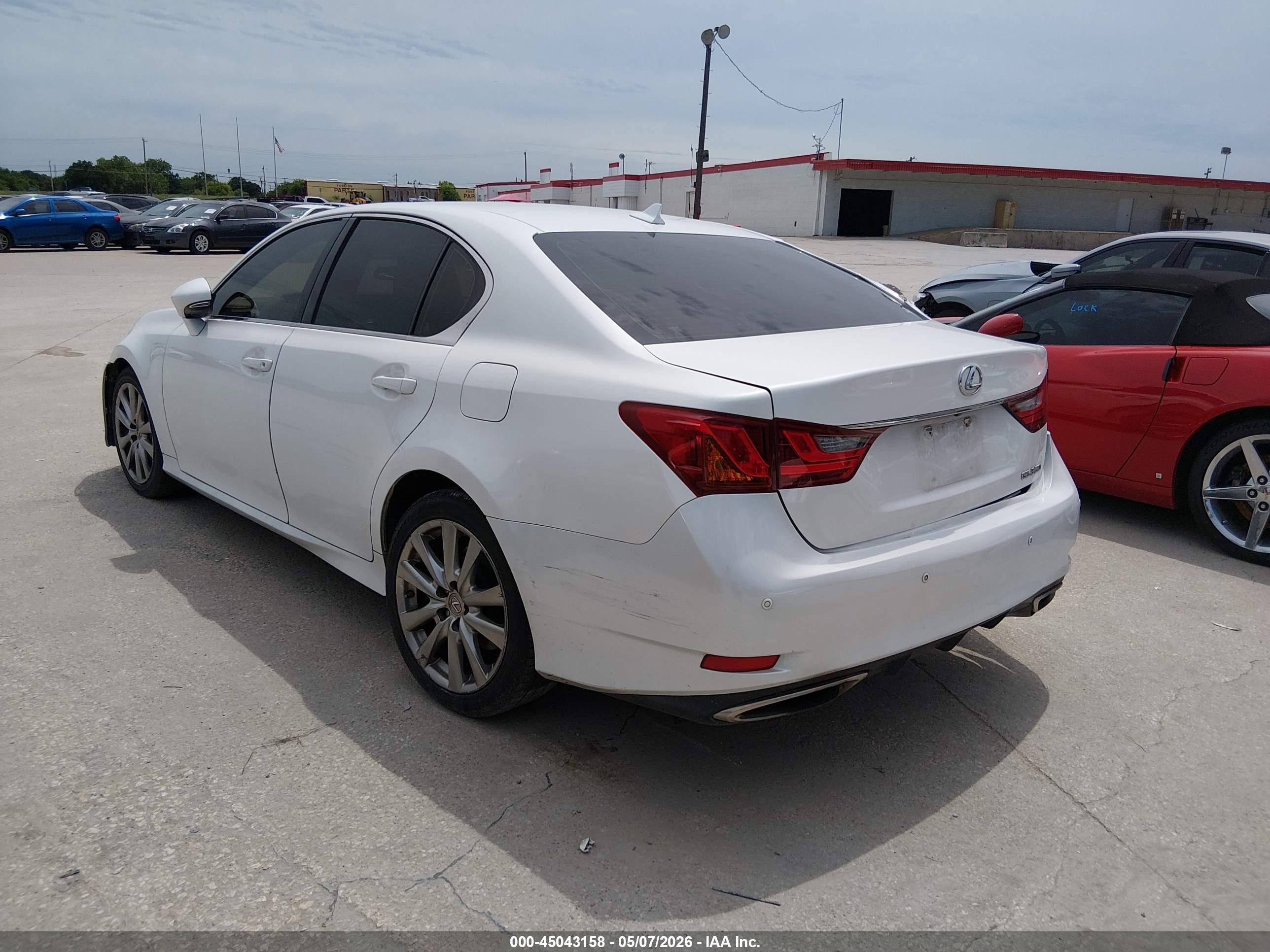 2013 Lexus Gs 350   White vin: JTHBE1BL6D5025175
