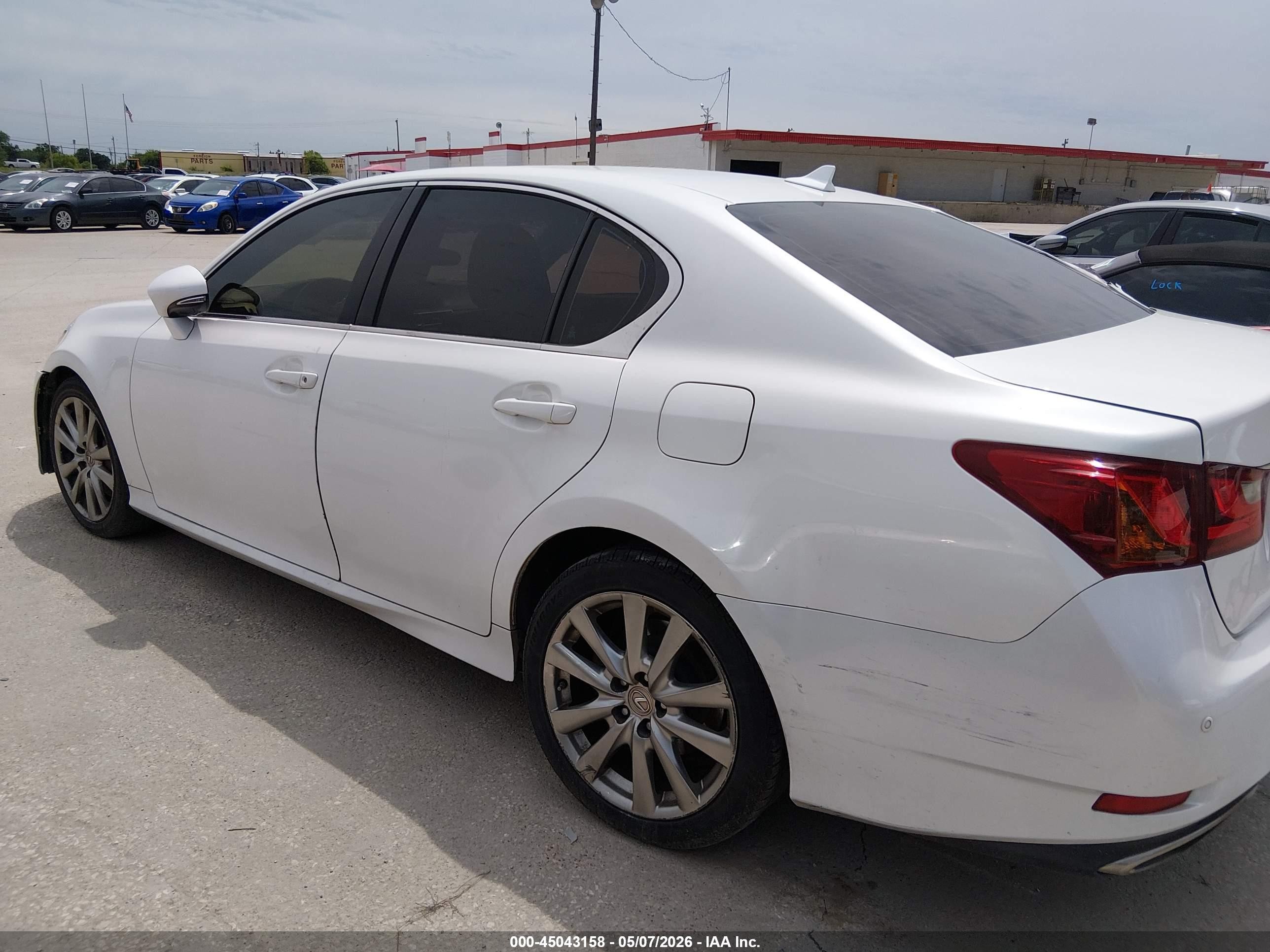 2013 Lexus Gs 350   White vin: JTHBE1BL6D5025175
