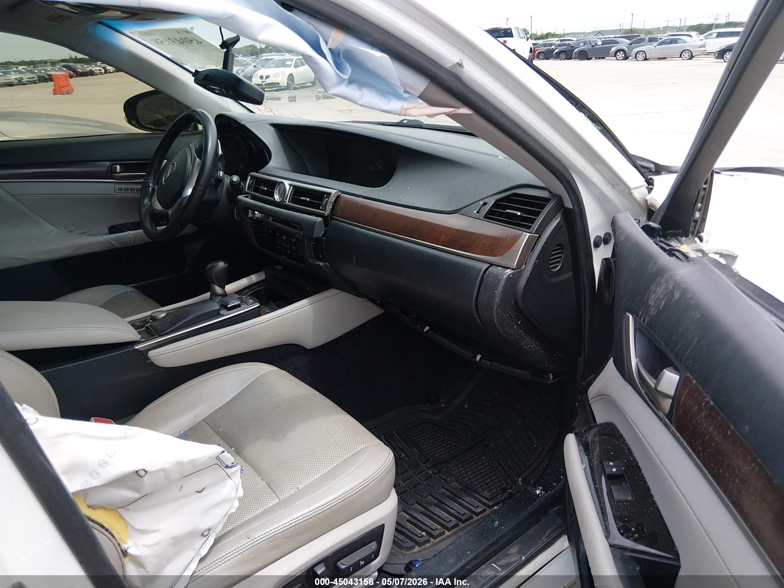 2013 Lexus Gs 350   White vin: JTHBE1BL6D5025175