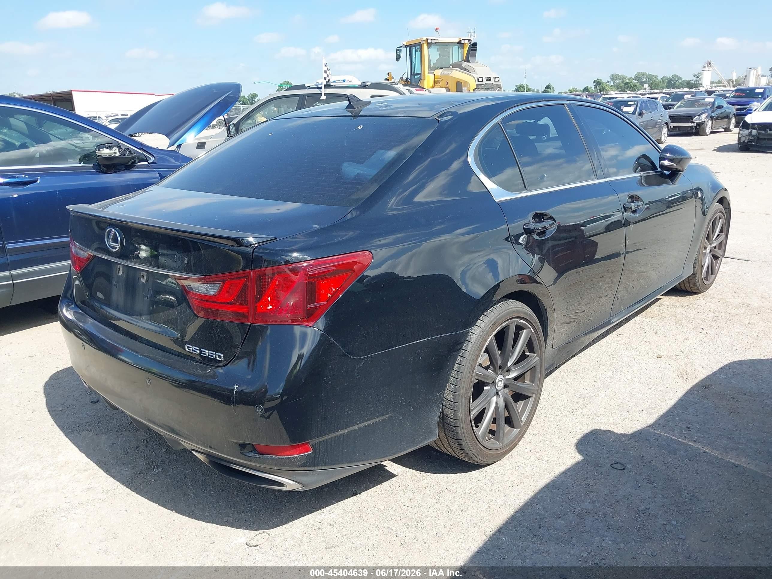 2013 Lexus Gs 350   Black vin: JTHBE1BL6D5028769