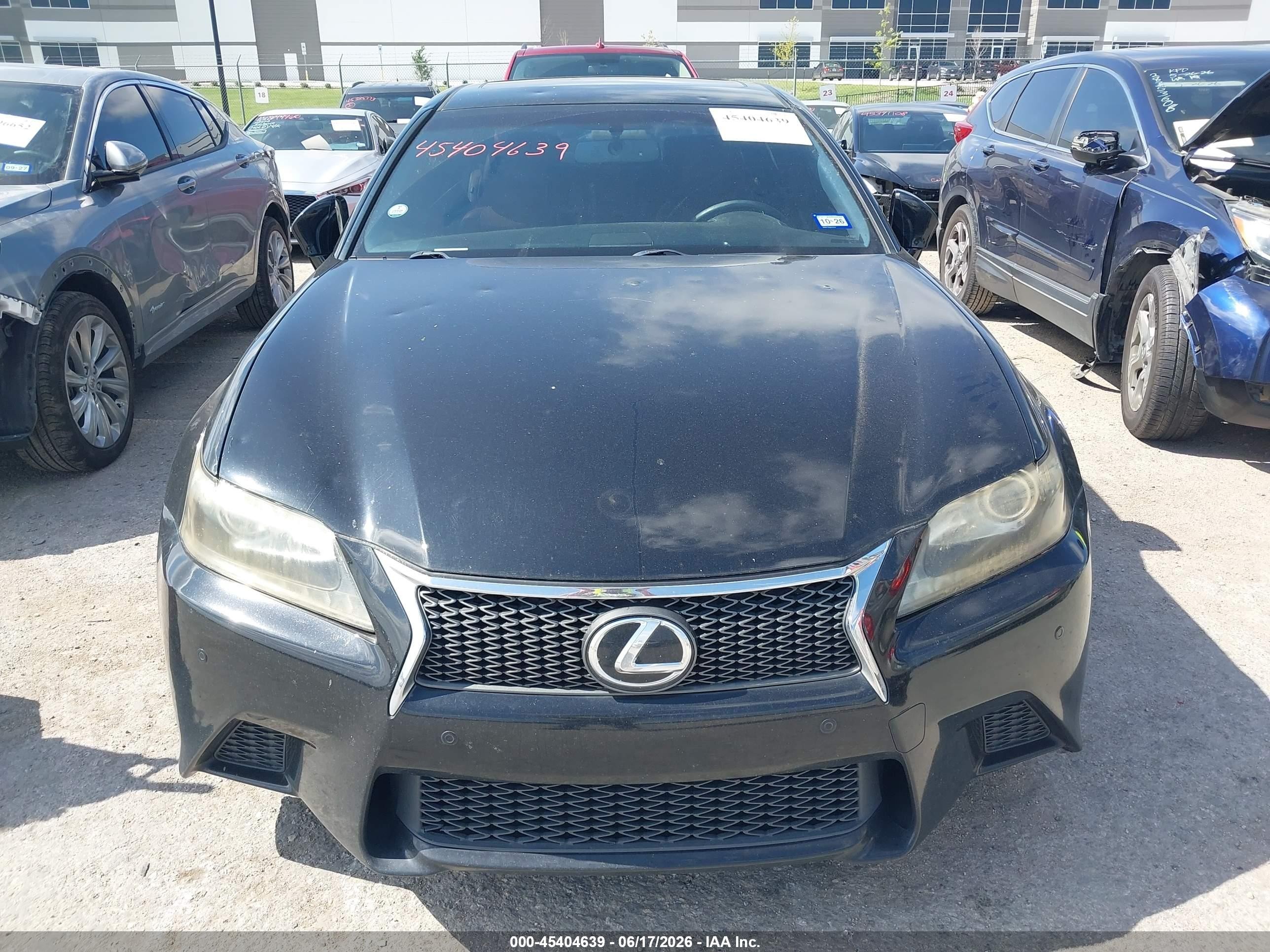 2013 Lexus Gs 350   Black vin: JTHBE1BL6D5028769