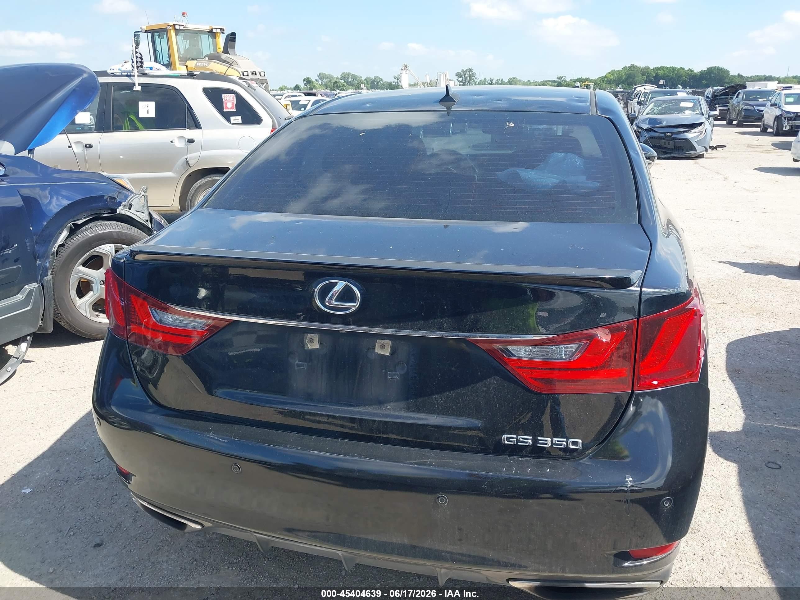 2013 Lexus Gs 350   Black vin: JTHBE1BL6D5028769