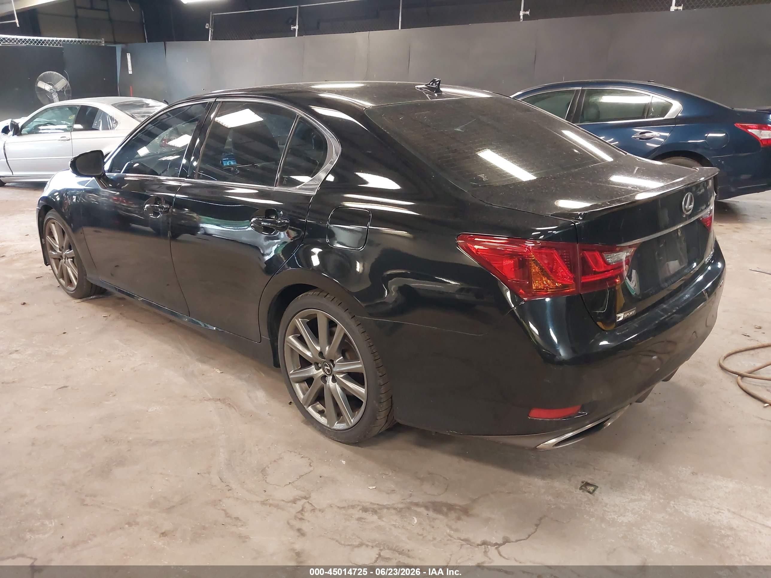 2014 Lexus Gs 350   Black vin: JTHBE1BL6E5033293