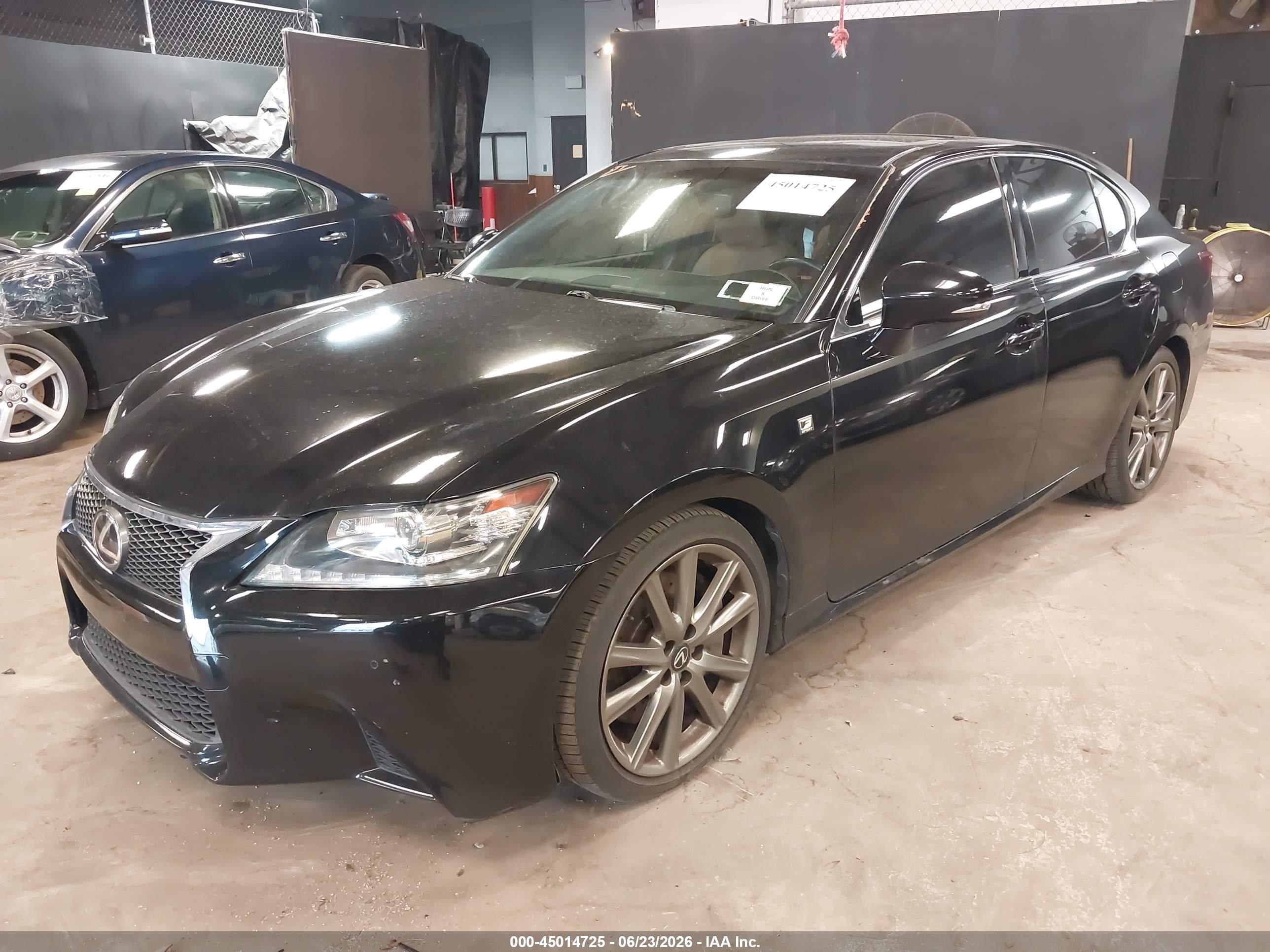 2014 Lexus Gs 350   Black vin: JTHBE1BL6E5033293