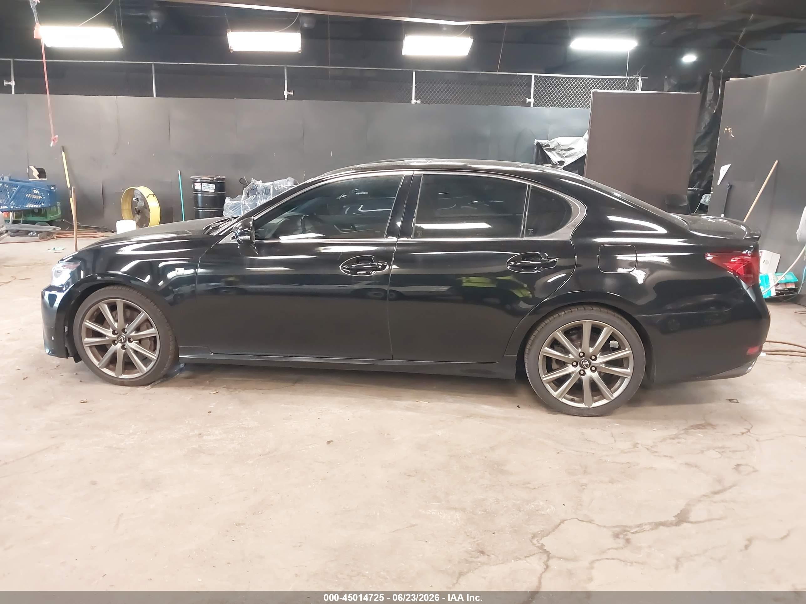 2014 Lexus Gs 350   Black vin: JTHBE1BL6E5033293