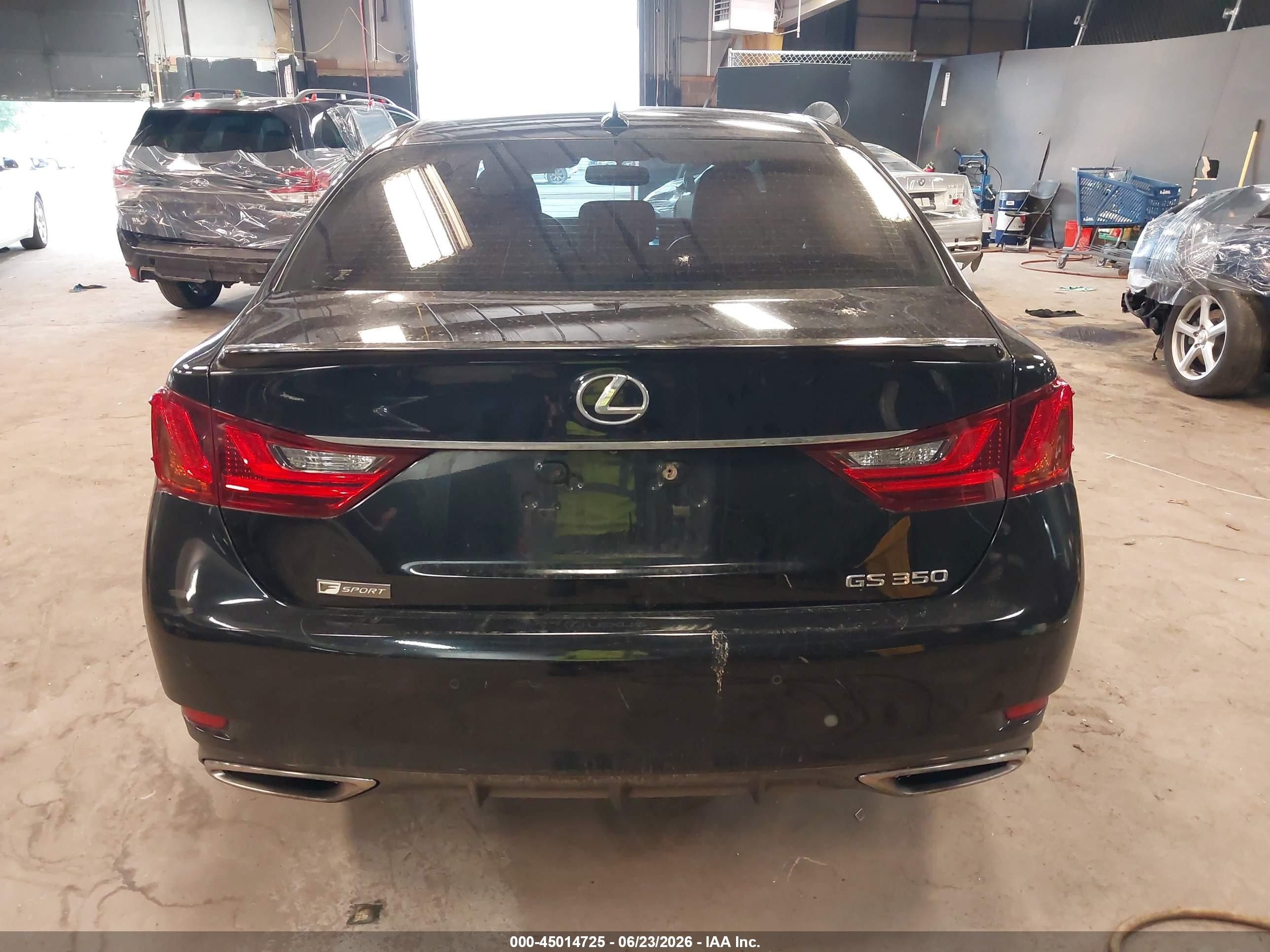 2014 Lexus Gs 350   Black vin: JTHBE1BL6E5033293