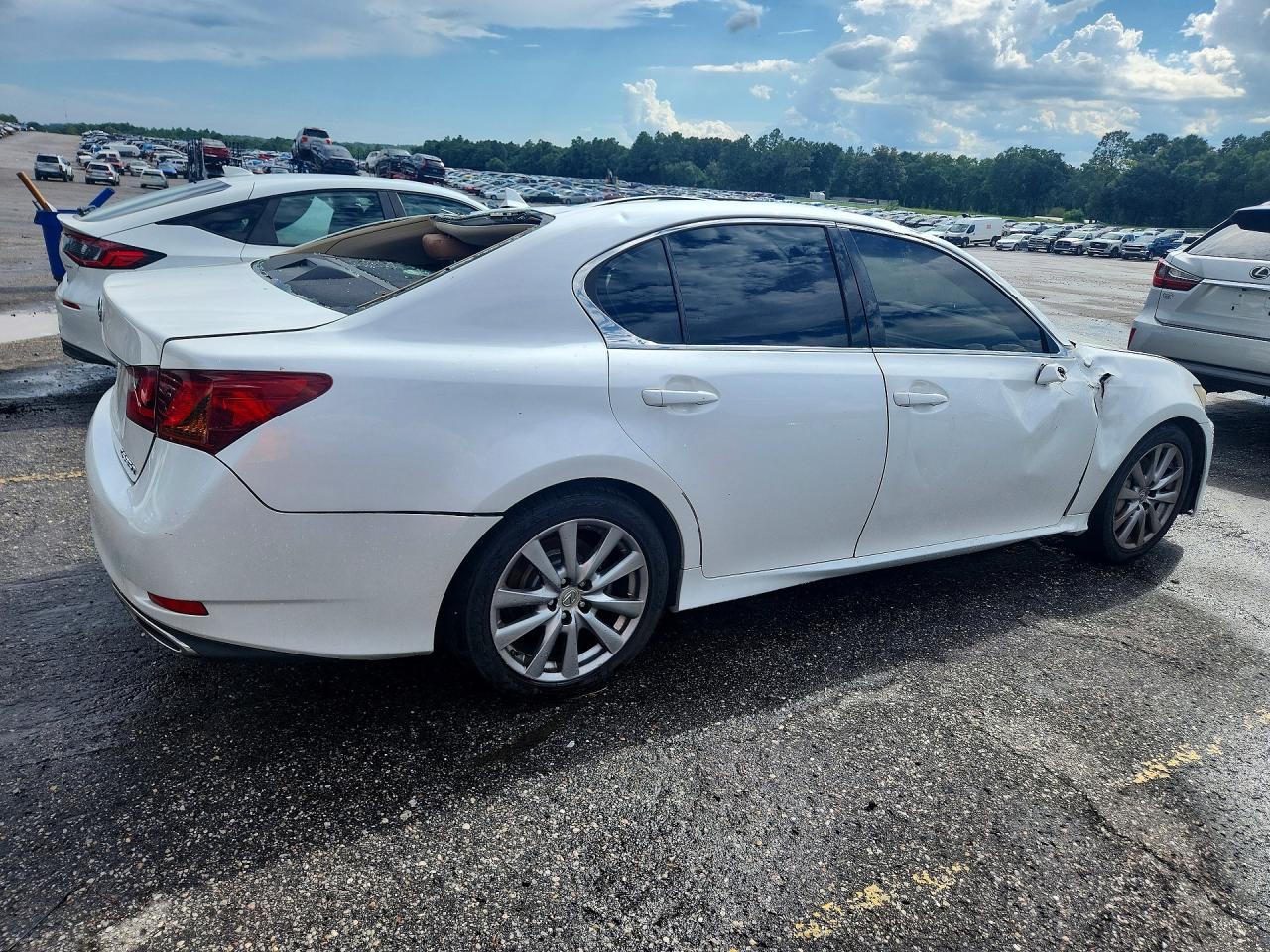 2013 Lexus Gs 350 White vin: JTHBE1BL7D5001788