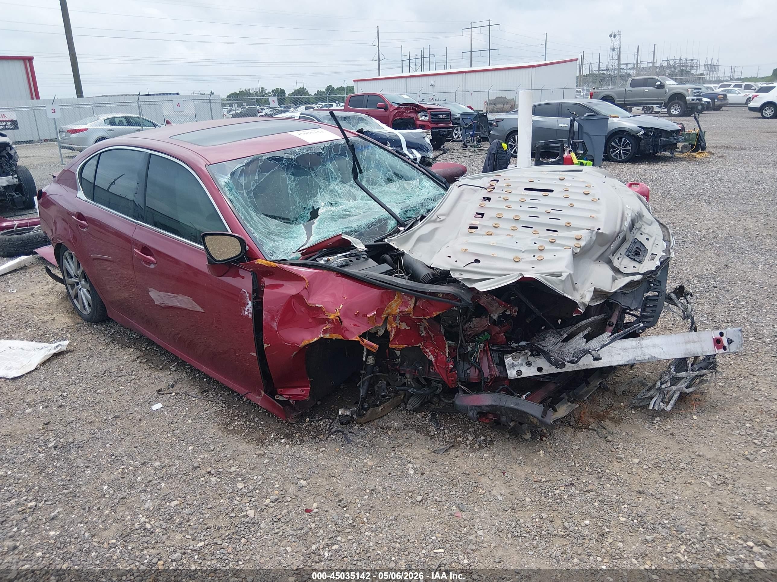 2013 Lexus Gs 350   Red vin: JTHBE1BL7D5014511