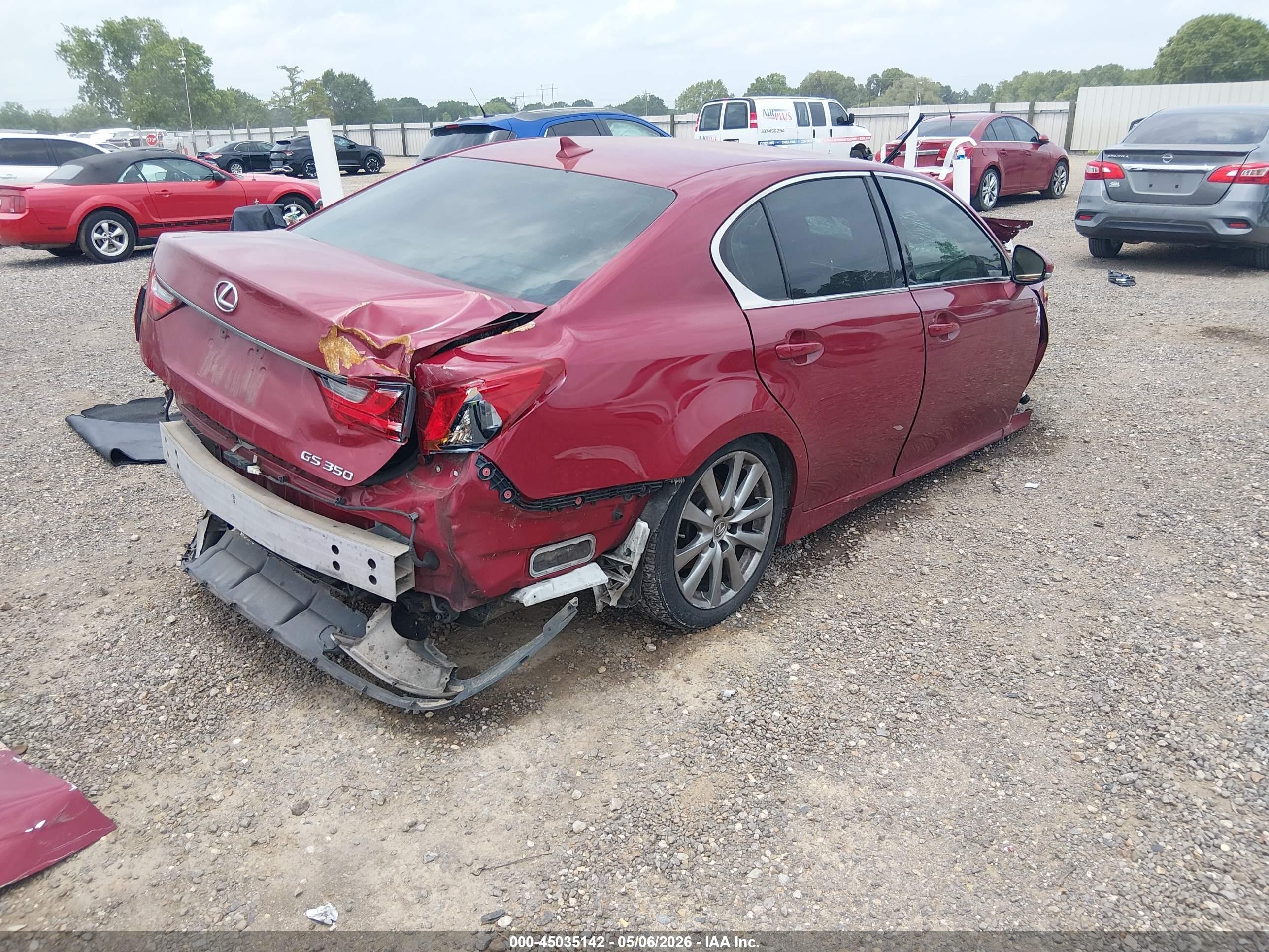 2013 Lexus Gs 350   Red vin: JTHBE1BL7D5014511