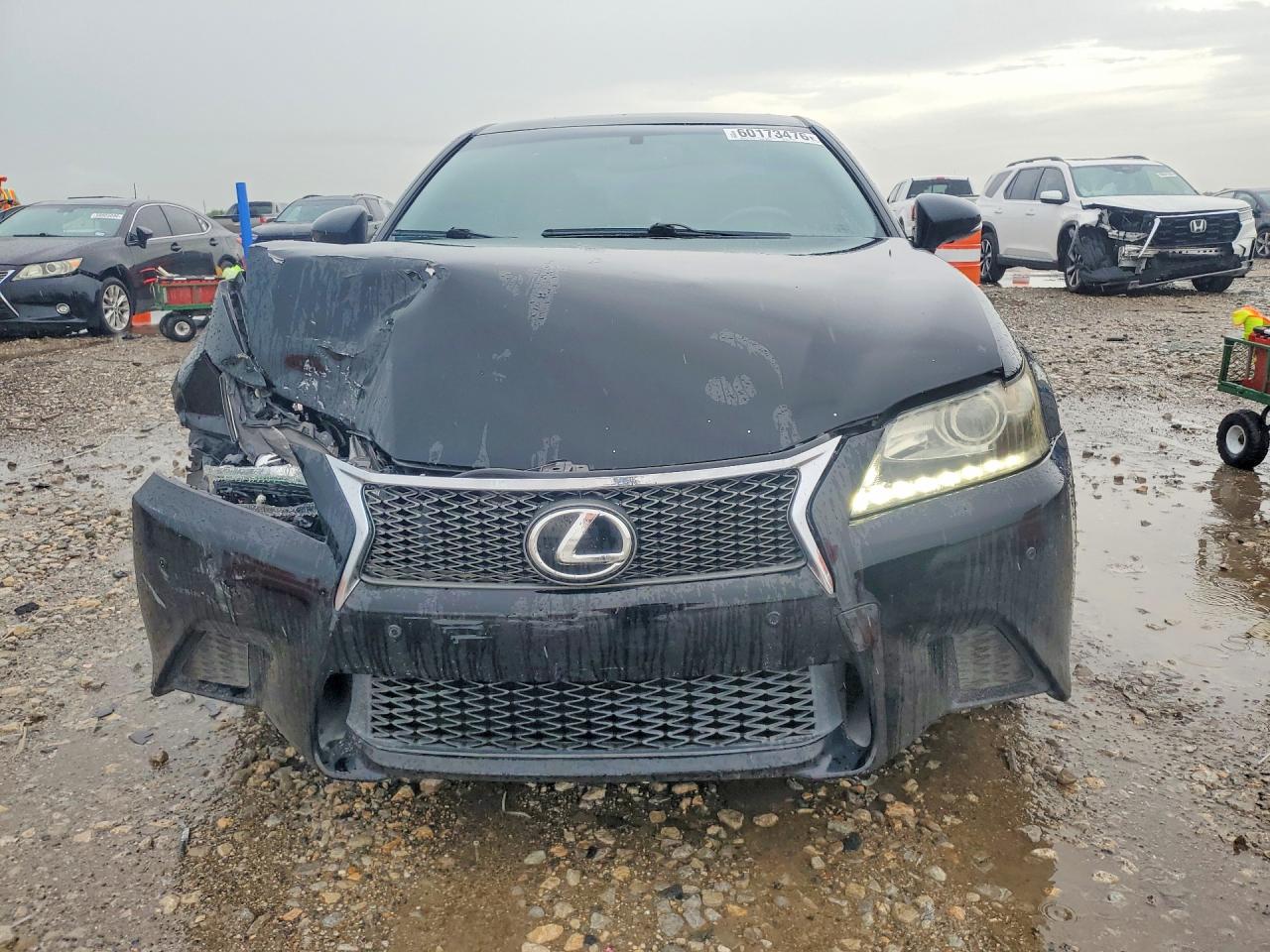 2013 Lexus Gs 350 Black vin: JTHBE1BL7D5026593