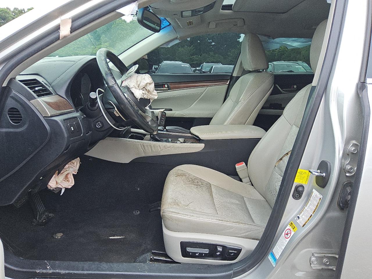 2014 Lexus Gs 350 Gray vin: JTHBE1BL7E5032363 Damage: Left Front Seat, Worn, Replacement Required