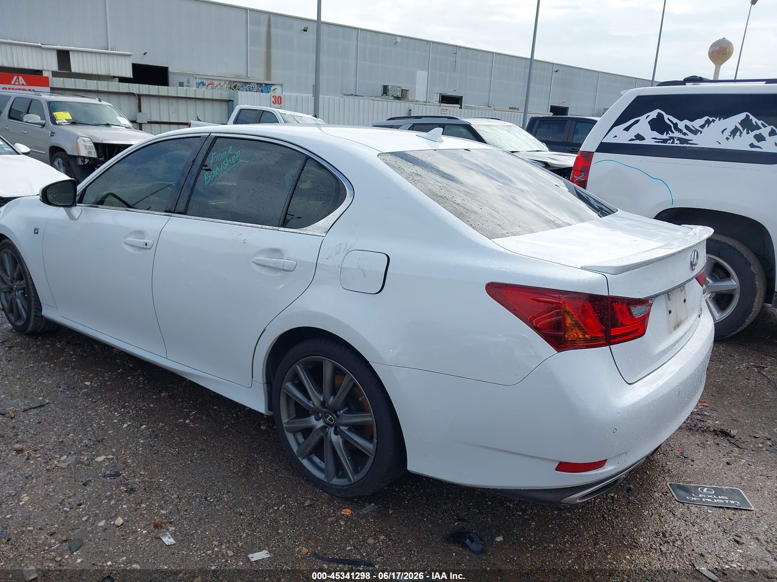2014 Lexus Gs 350   White vin: JTHBE1BL7E5035506