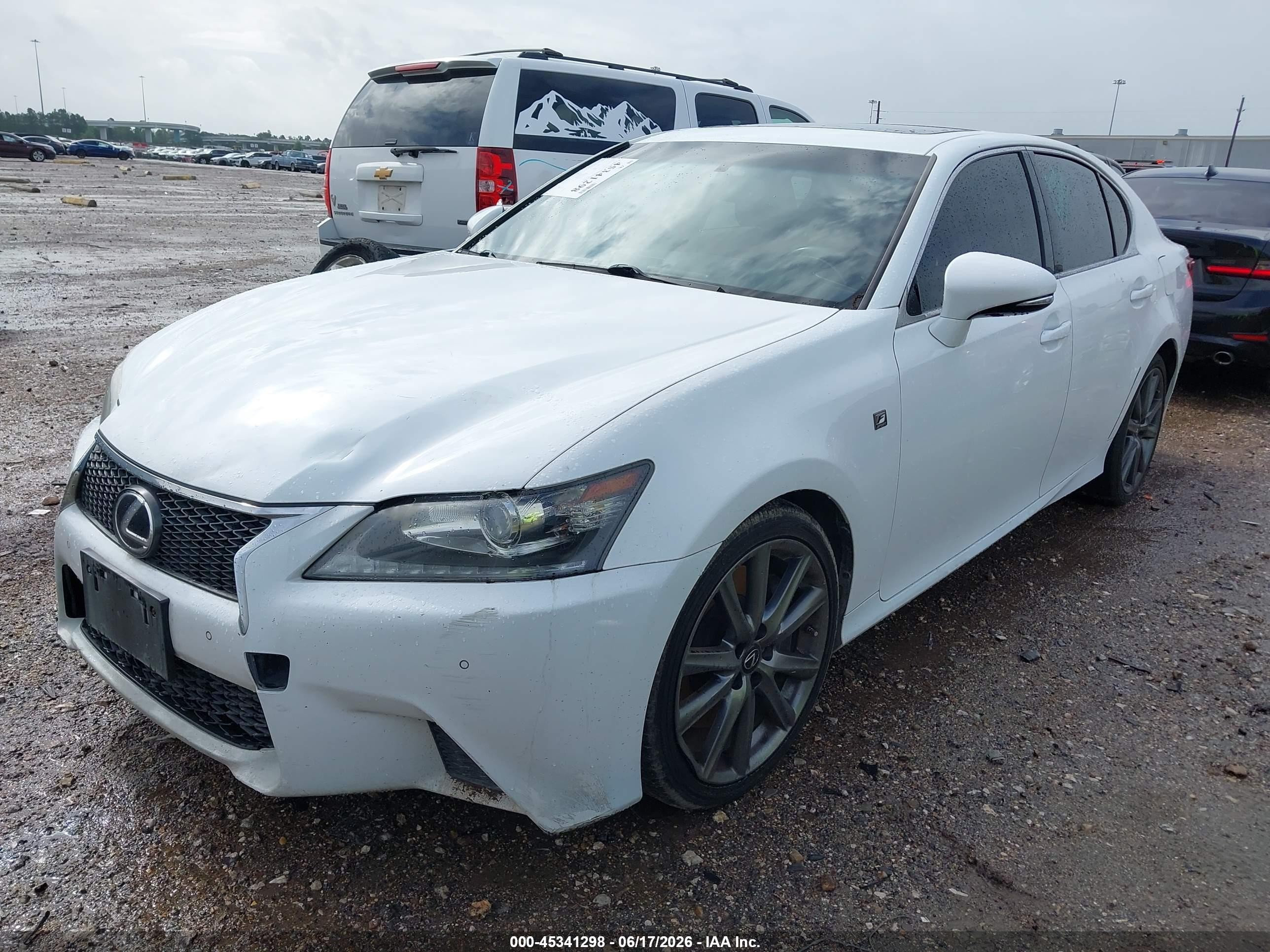 2014 Lexus Gs 350   White vin: JTHBE1BL7E5035506