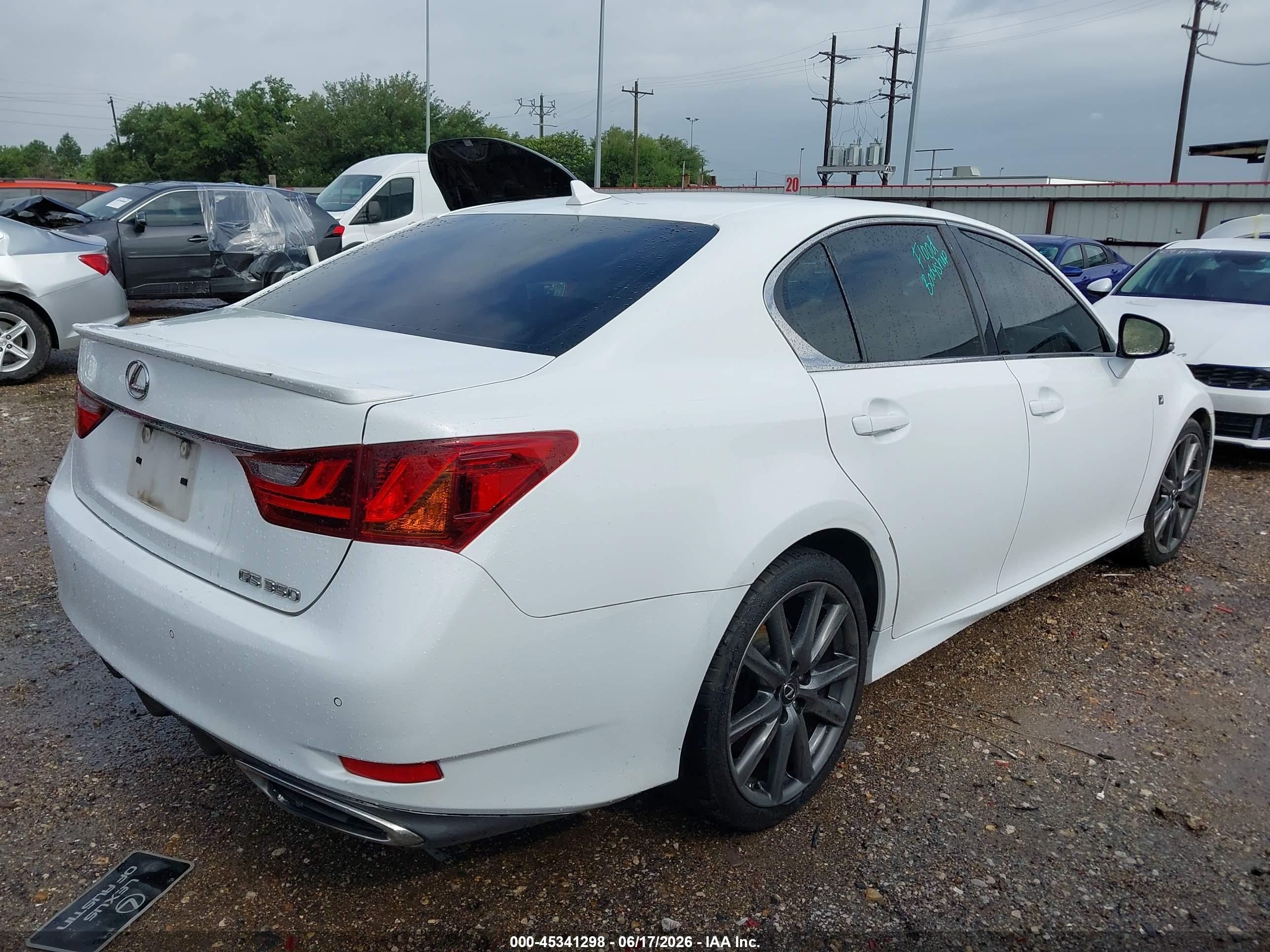 2014 Lexus Gs 350   White vin: JTHBE1BL7E5035506