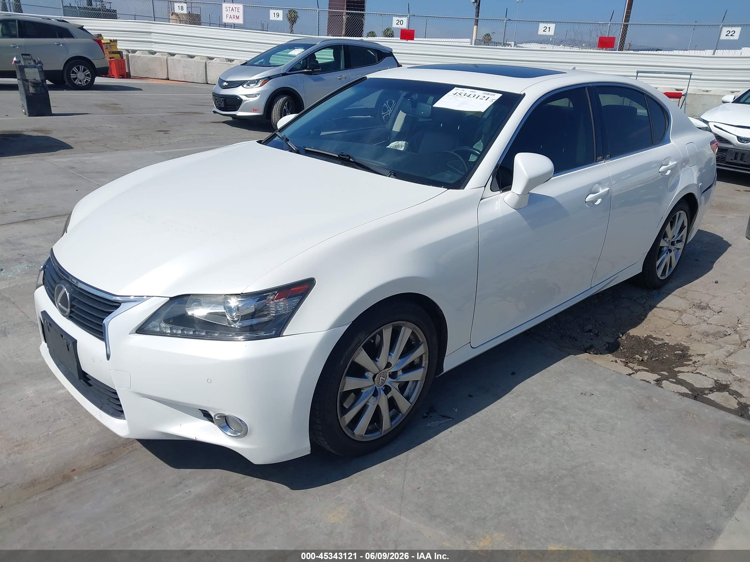 2014 Lexus Gs 350   White vin: JTHBE1BL7E5043976