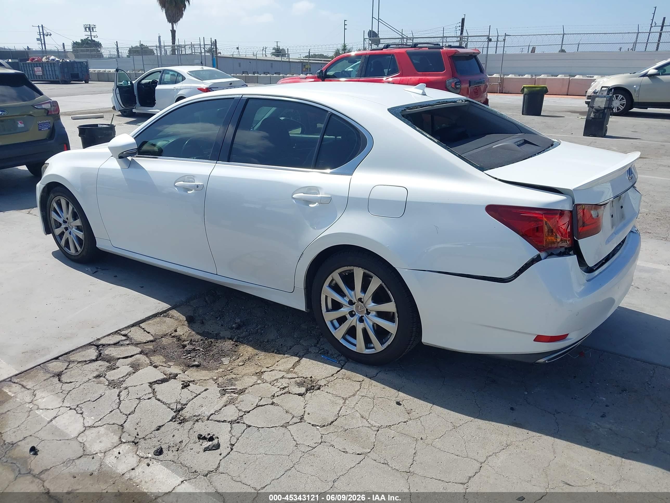 2014 Lexus Gs 350   White vin: JTHBE1BL7E5043976