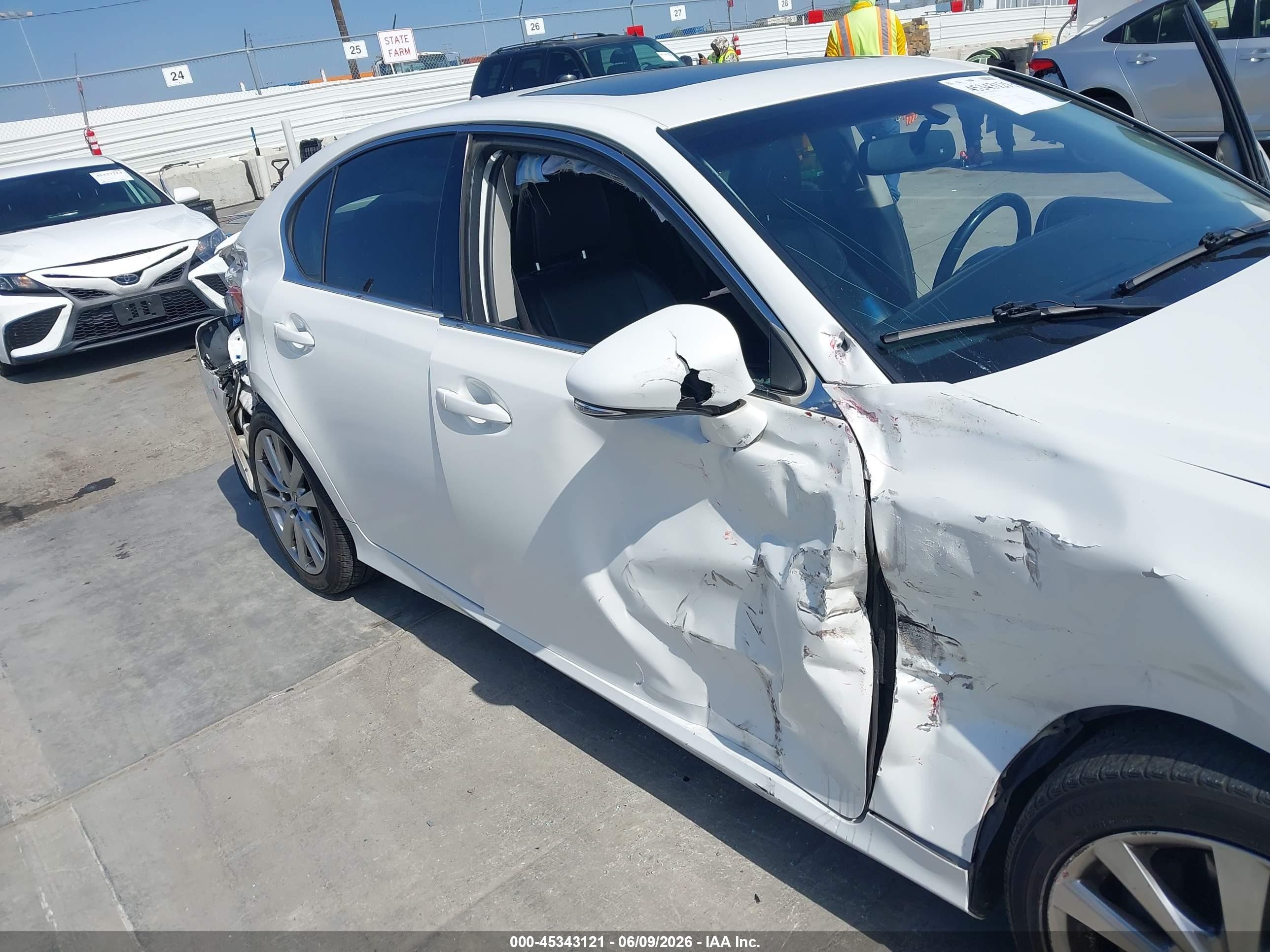 2014 Lexus Gs 350   White vin: JTHBE1BL7E5043976