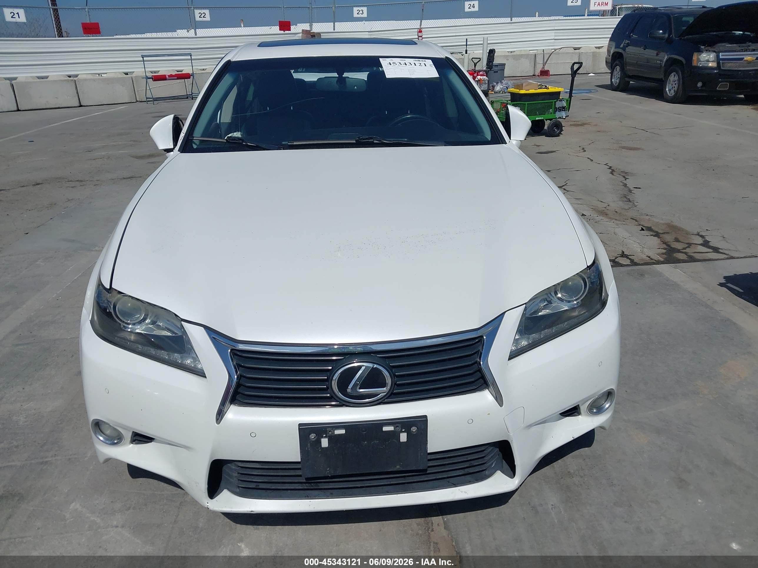 2014 Lexus Gs 350   White vin: JTHBE1BL7E5043976