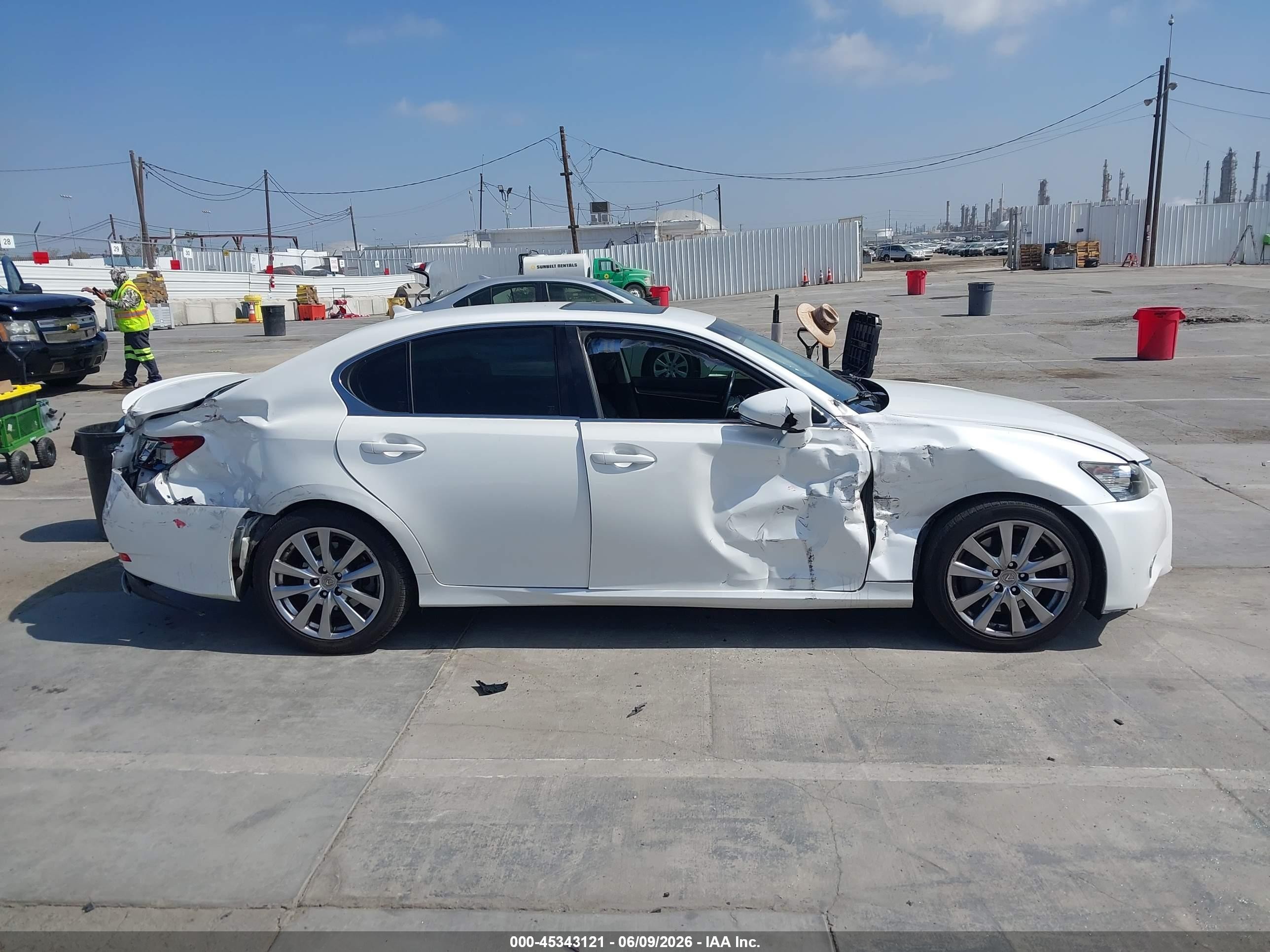 2014 Lexus Gs 350   White vin: JTHBE1BL7E5043976