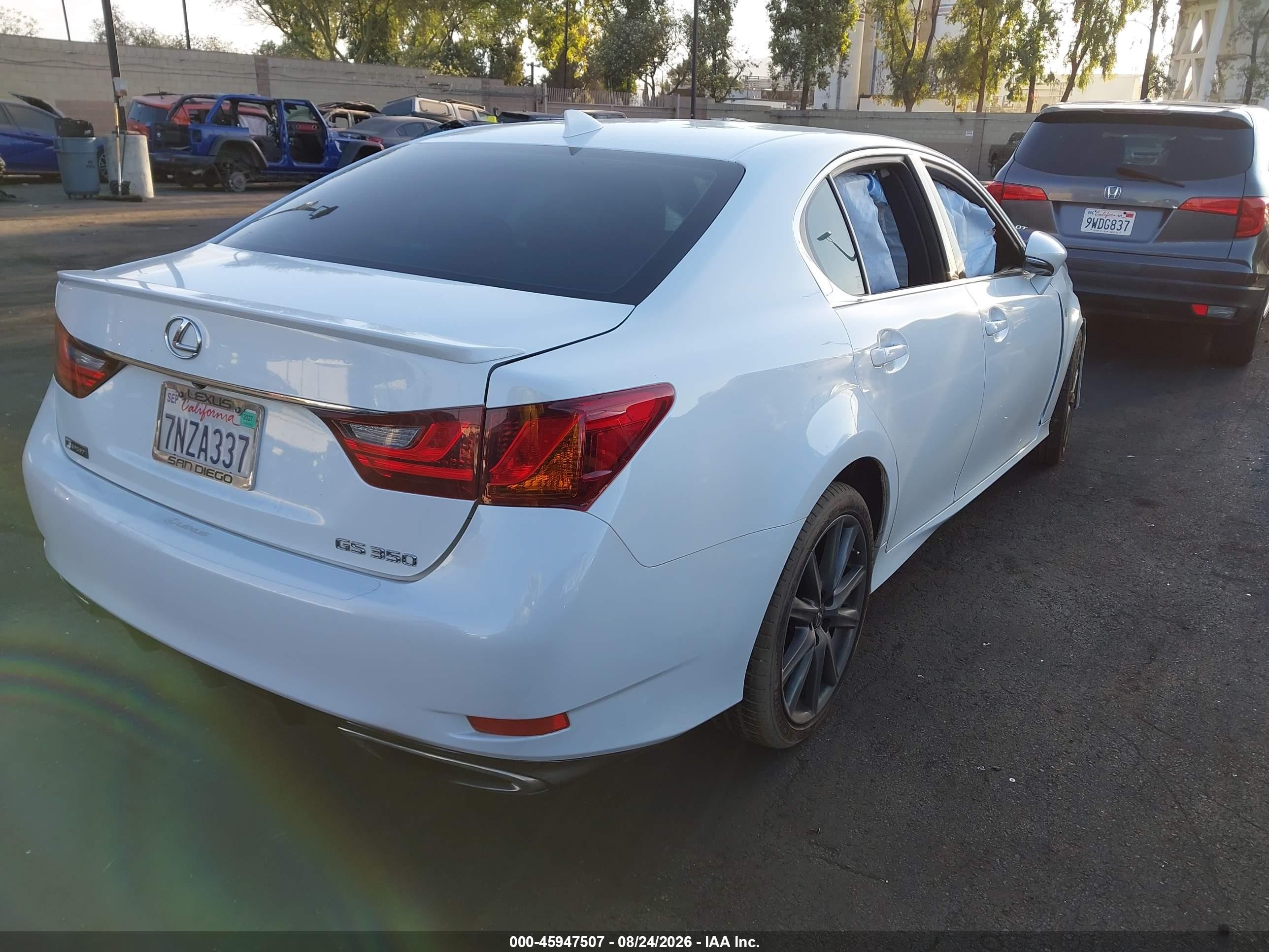 2015 Lexus Gs 350 Белый vin: JTHBE1BL7FA014339