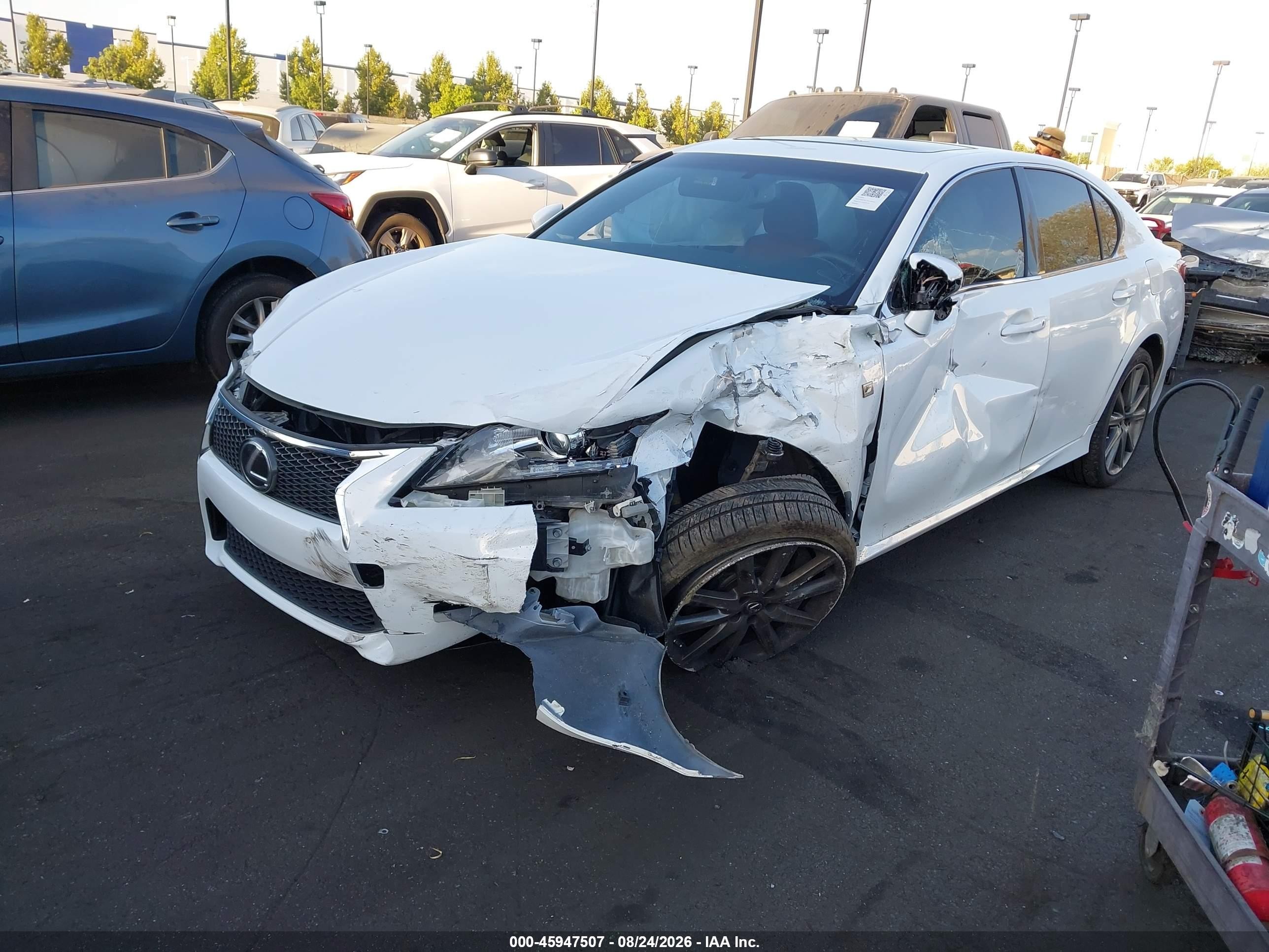 2015 Lexus Gs 350 Белый vin: JTHBE1BL7FA014339