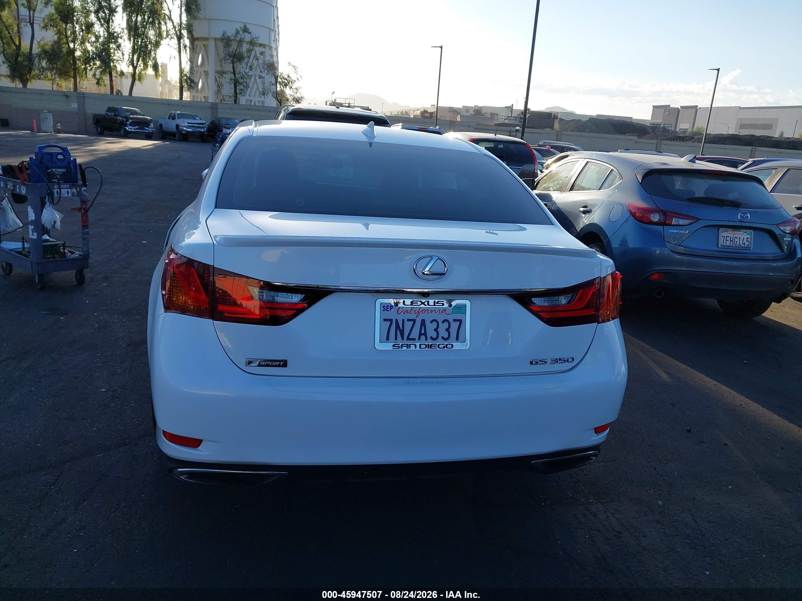 2015 Lexus Gs 350 Белый vin: JTHBE1BL7FA014339